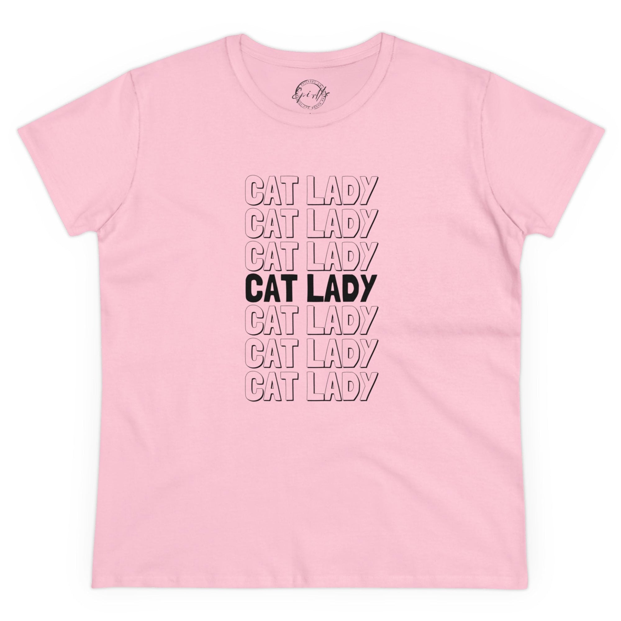 Cat Lady Women's Midweight Cotton Tee - T - Shirt - Epileptic Al’s Shop