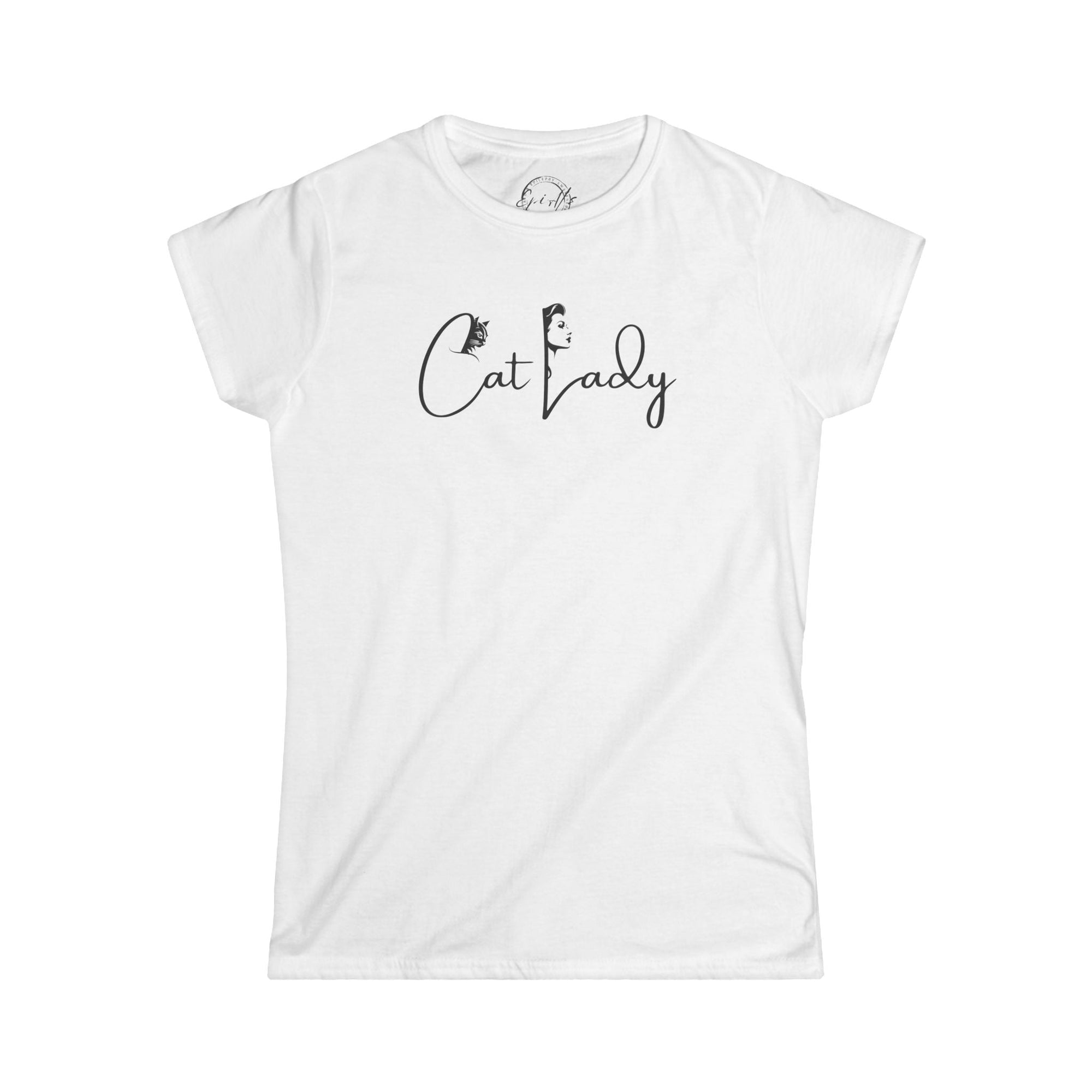 Cat Lady Women's Softstyle Tee - Perfect for Cat Lovers - Clothing, T-shirts - EpiAl's Shop