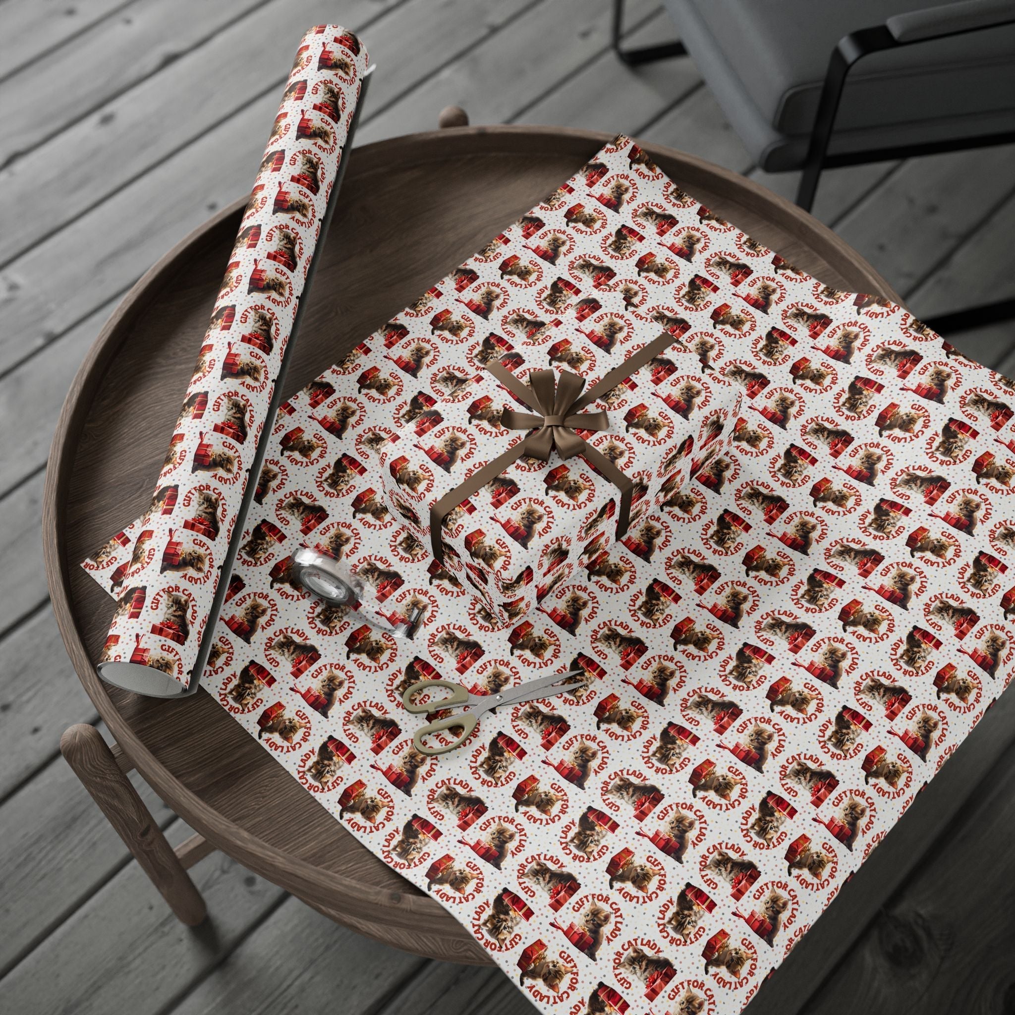 Cat Lady Wrapping Paper for Gifts - Paper Products, Gift Wrapping Paper - EpiAl's Shop