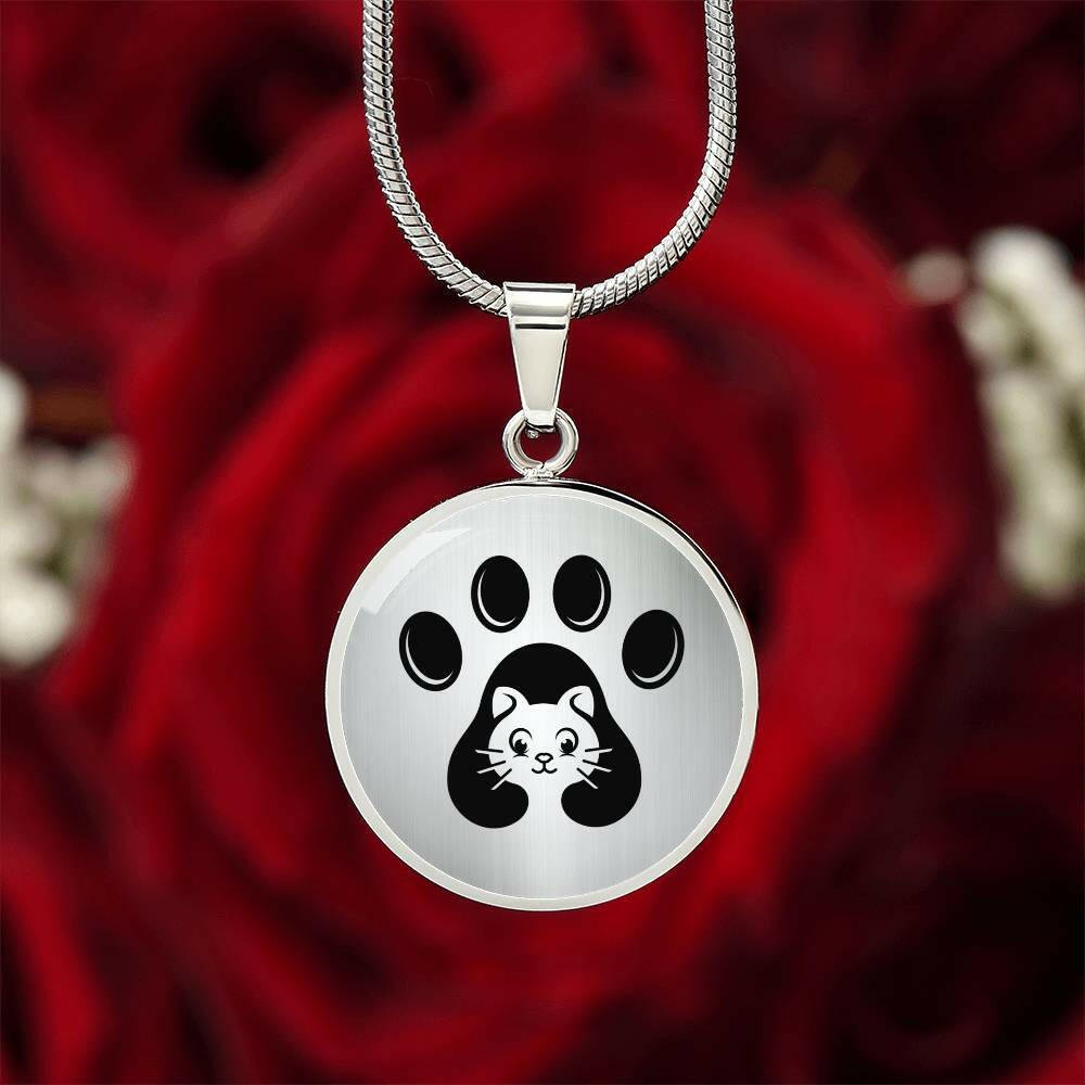 Cat Lover Paw Necklace - Jewelry - Epileptic Al’s Shop