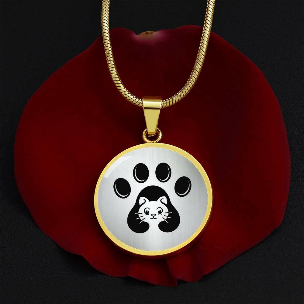 Cat Lover Paw Necklace - Jewelry - Epileptic Al’s Shop