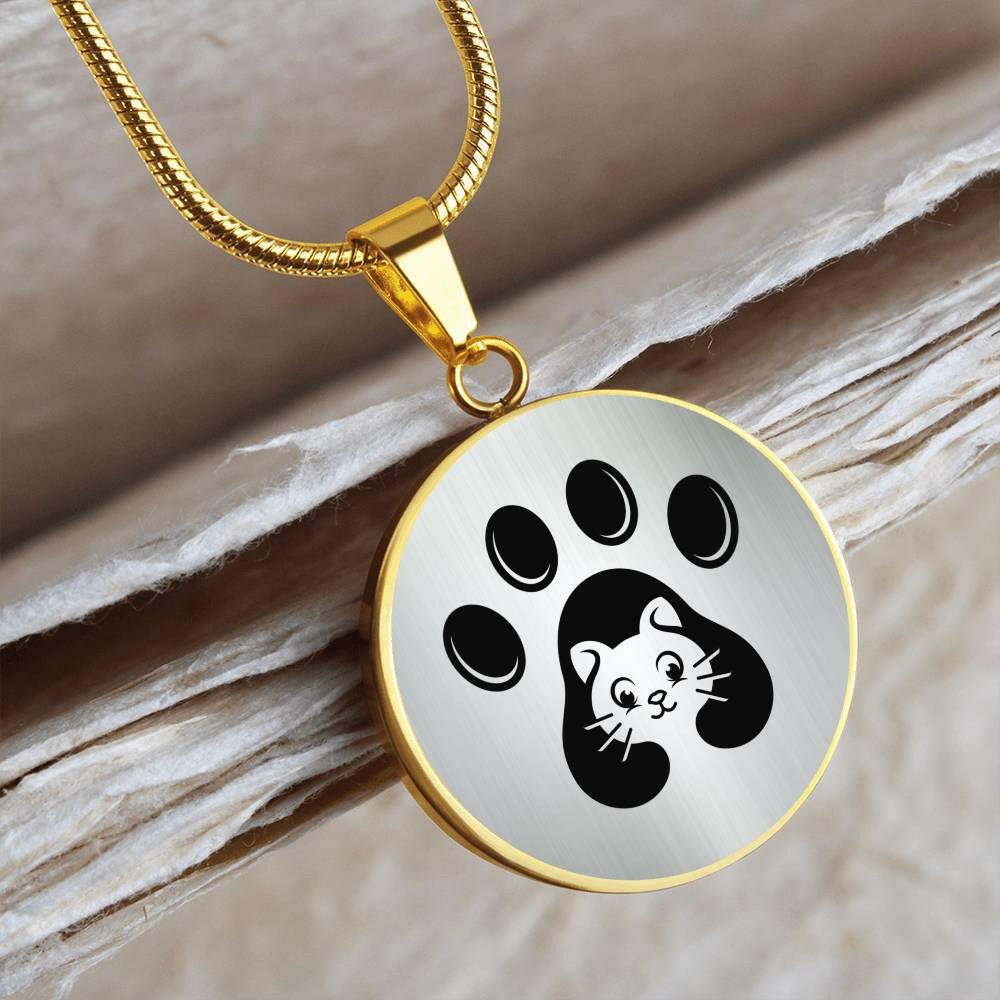 Cat Lover Paw Necklace - Jewelry - Epileptic Al’s Shop