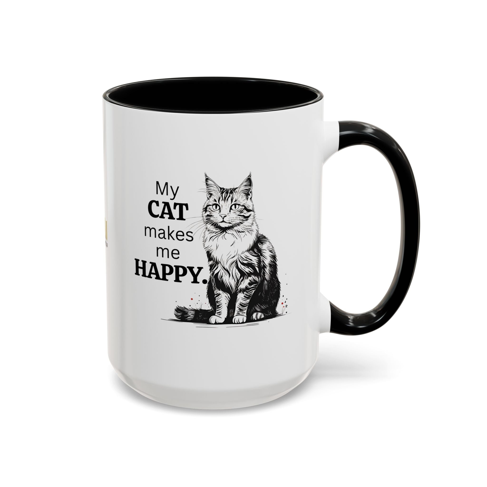 Cat Lover's Accent Coffee Mug: Perfect Gift for Cat Owners - Drinkware, Coffee Mugs - EpiAl's Shop