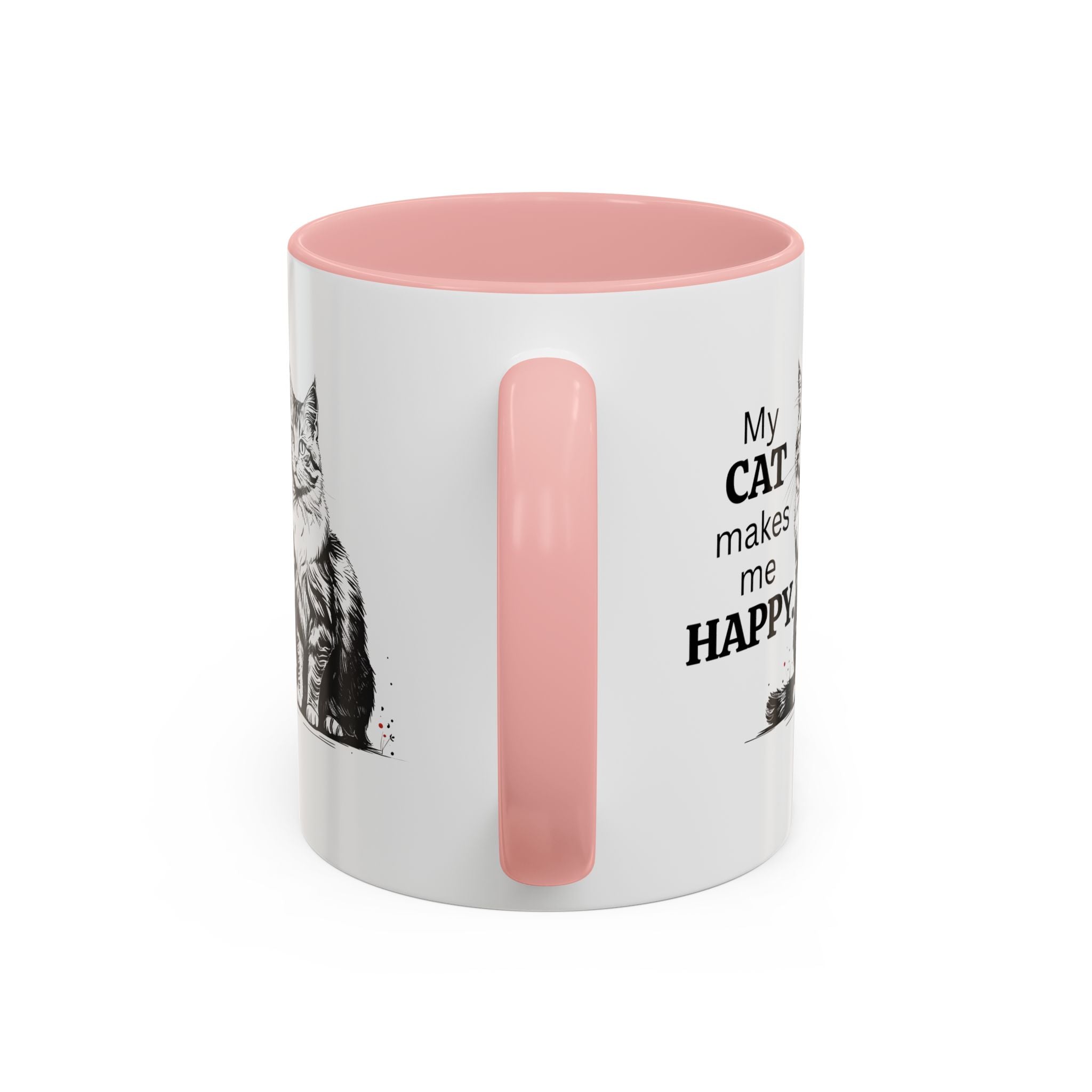 Cat Lover's Accent Coffee Mug: Perfect Gift for Cat Owners - Drinkware, Coffee Mugs - EpiAl's Shop