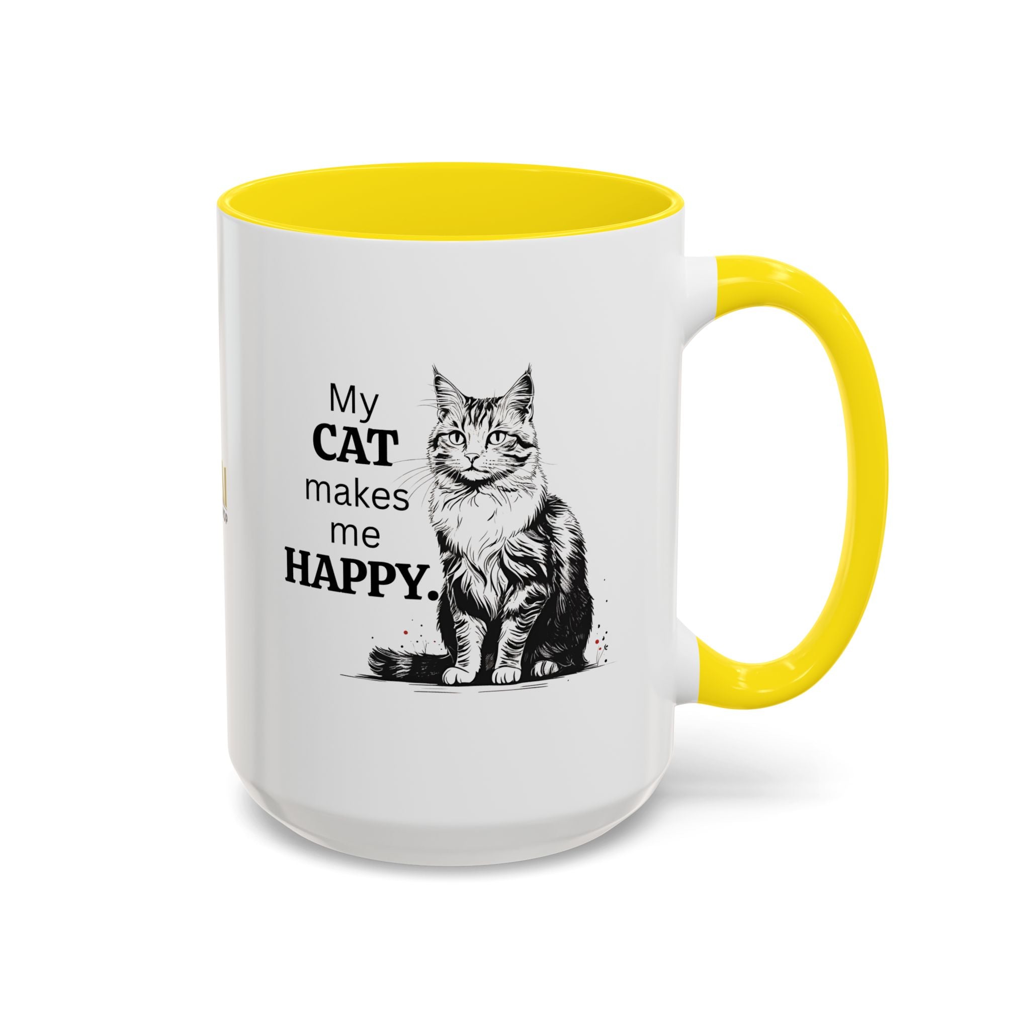 Cat Lover's Accent Coffee Mug: Perfect Gift for Cat Owners - Drinkware, Coffee Mugs - EpiAl's Shop