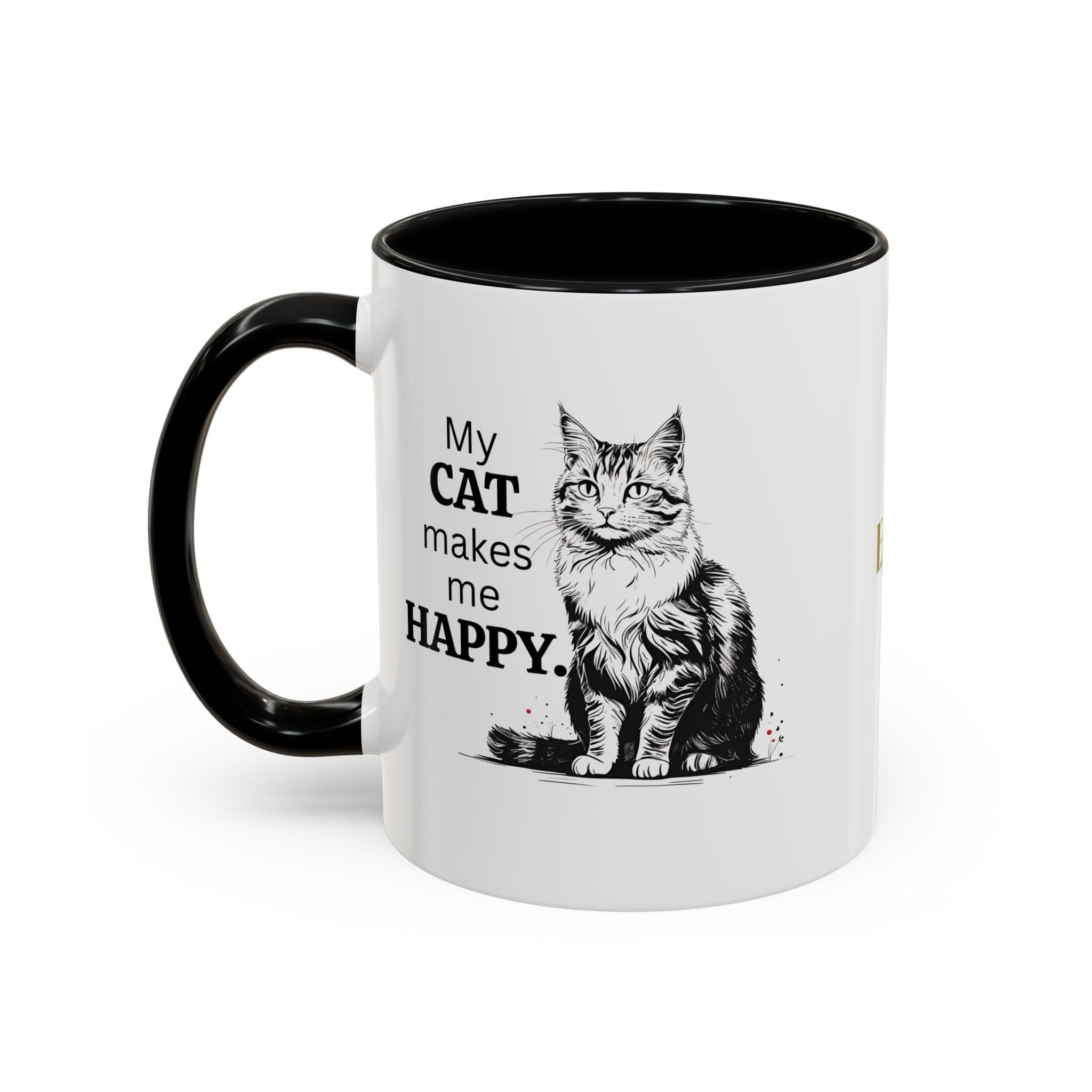 Cat Lover's Accent Coffee Mug: Perfect Gift for Cat Owners - Drinkware, Coffee Mugs - EpiAl's Shop