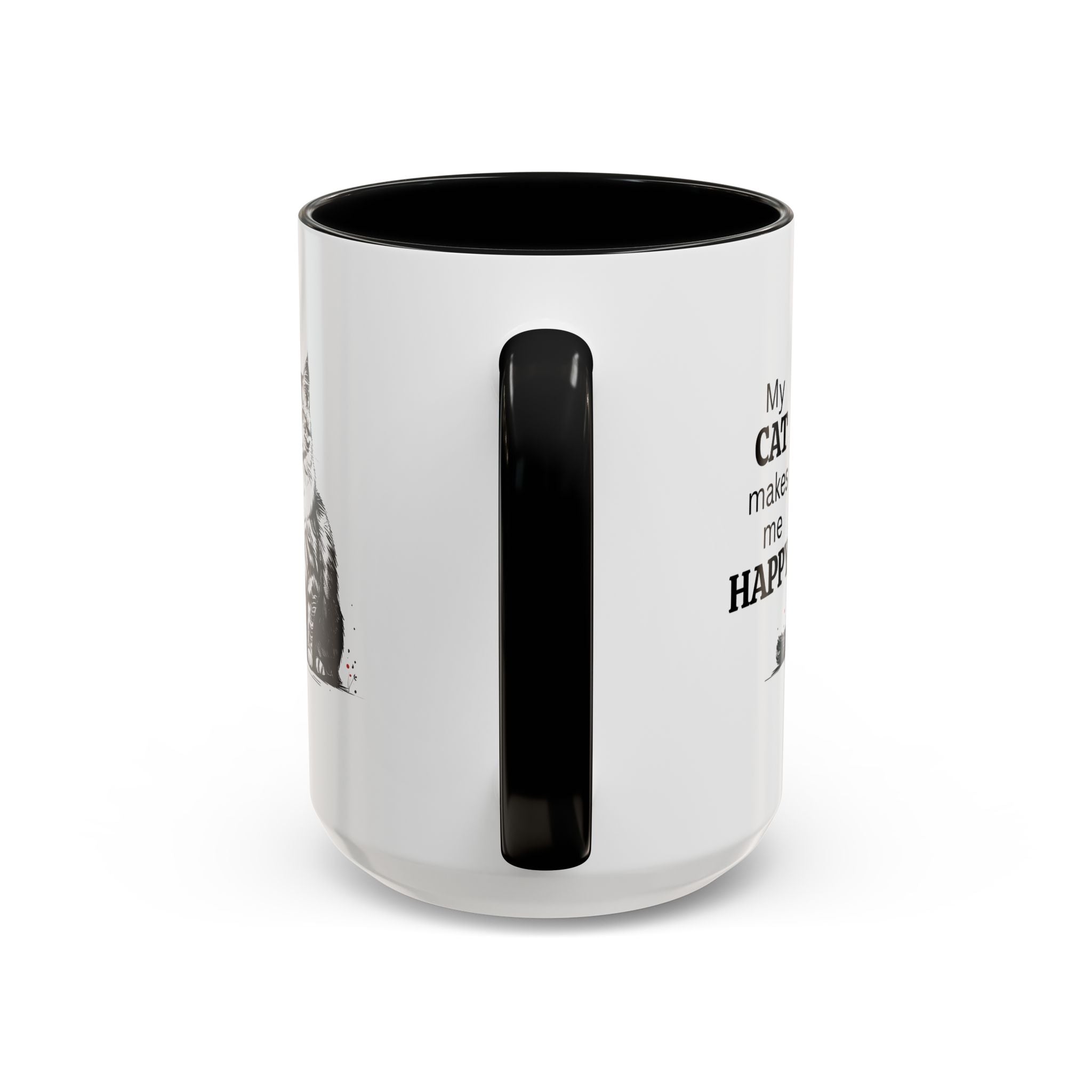 Cat Lover's Accent Coffee Mug: Perfect Gift for Cat Owners - Drinkware, Coffee Mugs - EpiAl's Shop