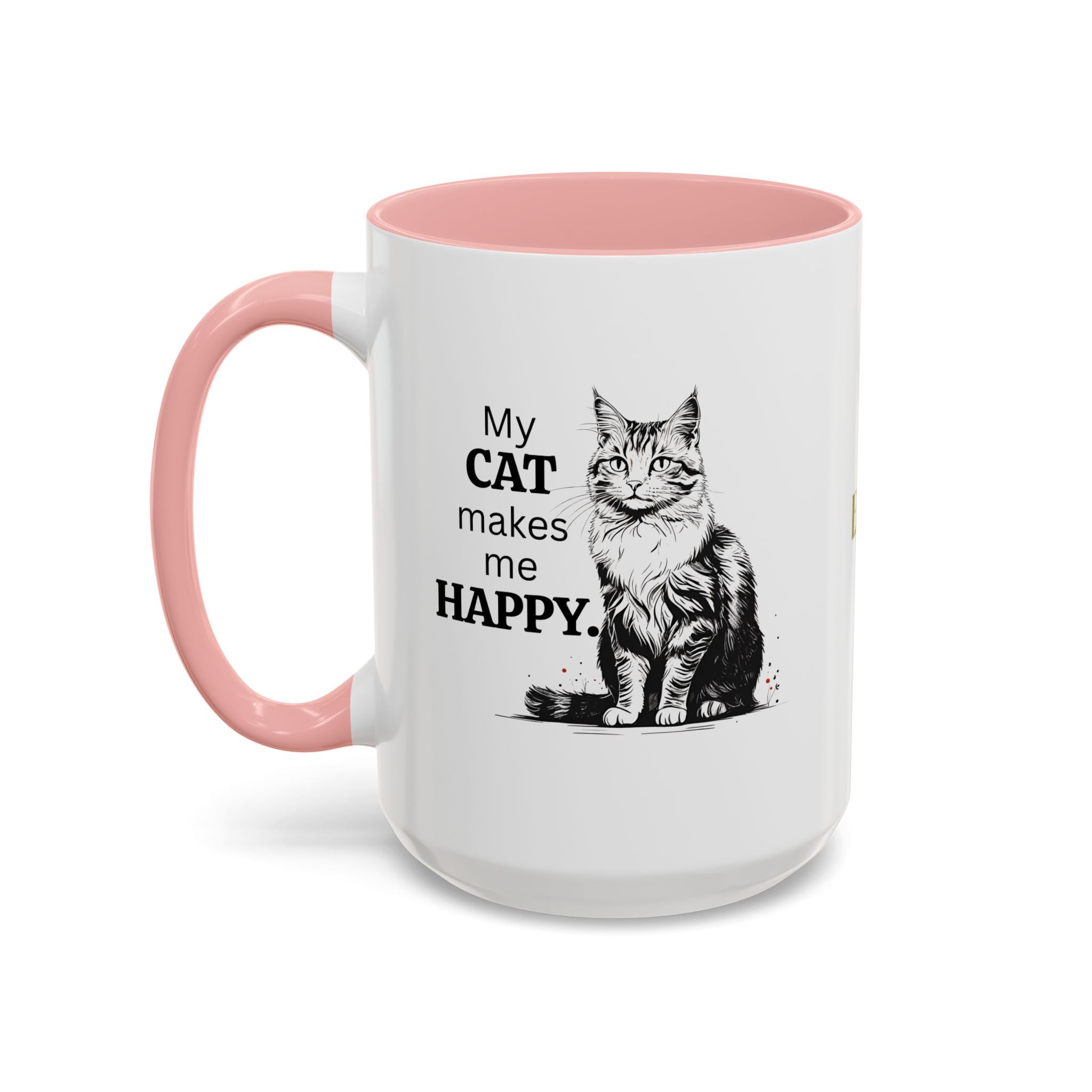 Cat Lover's Accent Coffee Mug: Perfect Gift for Cat Owners - Drinkware, Coffee Mugs - EpiAl's Shop