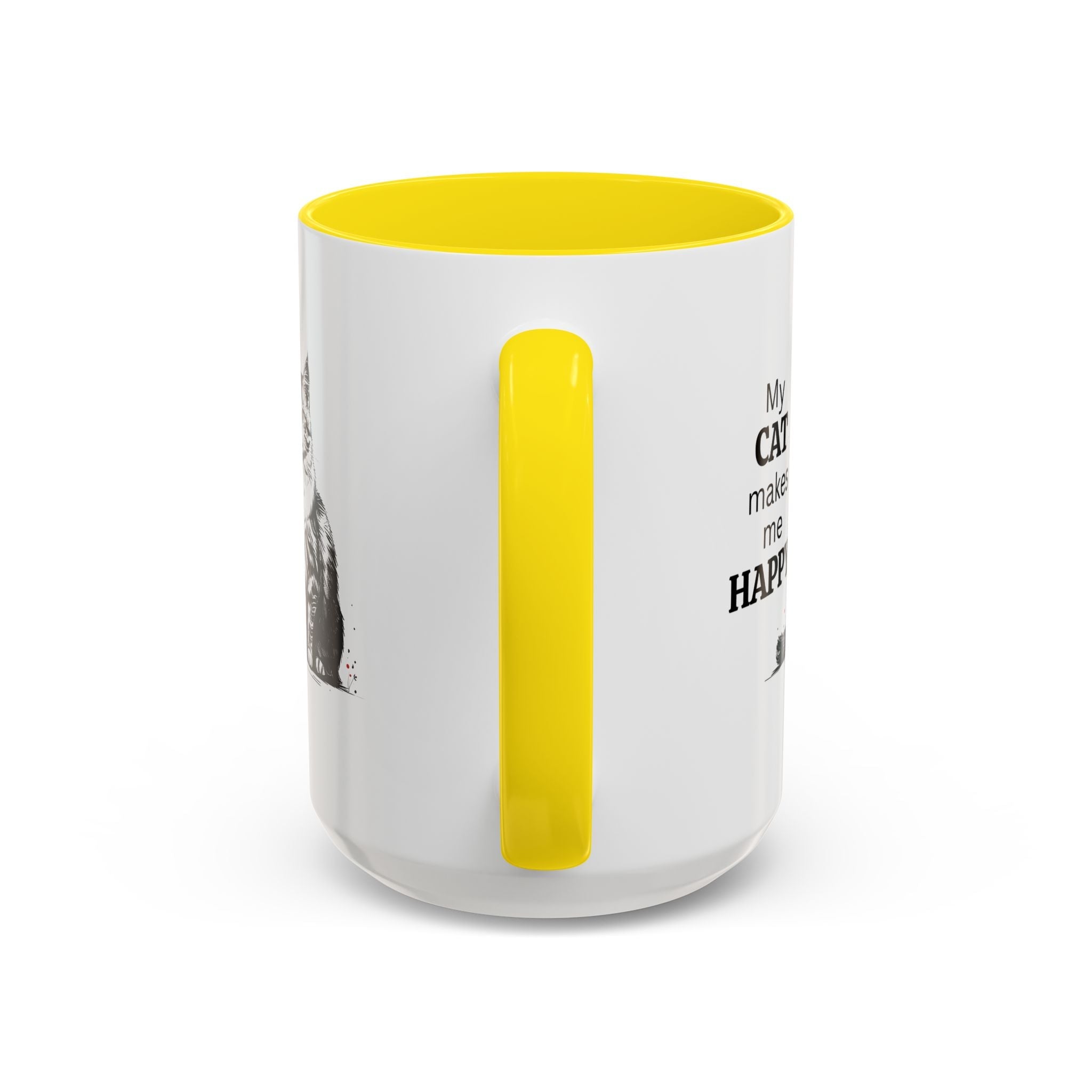 Cat Lover's Accent Coffee Mug: Perfect Gift for Cat Owners - Drinkware, Coffee Mugs - EpiAl's Shop