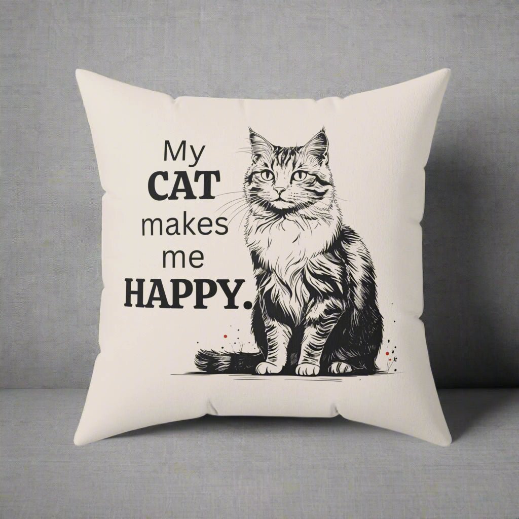 Cat Lover's Decorative Pillow, Home Decor for Cat Owners - Decor, Home, Pillows - EpiAl's Shop