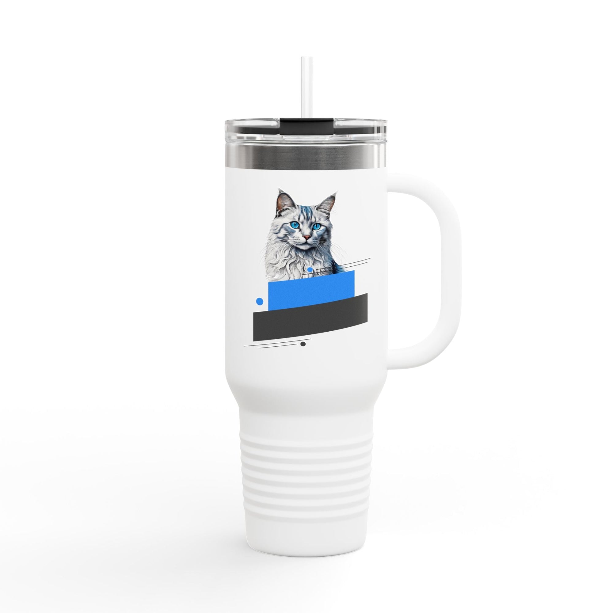 Cat Lover's Insulated Travel Mug, 40oz - Perfect for On - the - Go Coffee & Tea - Drinkware, Travel Mugs - EpiAl's Shop