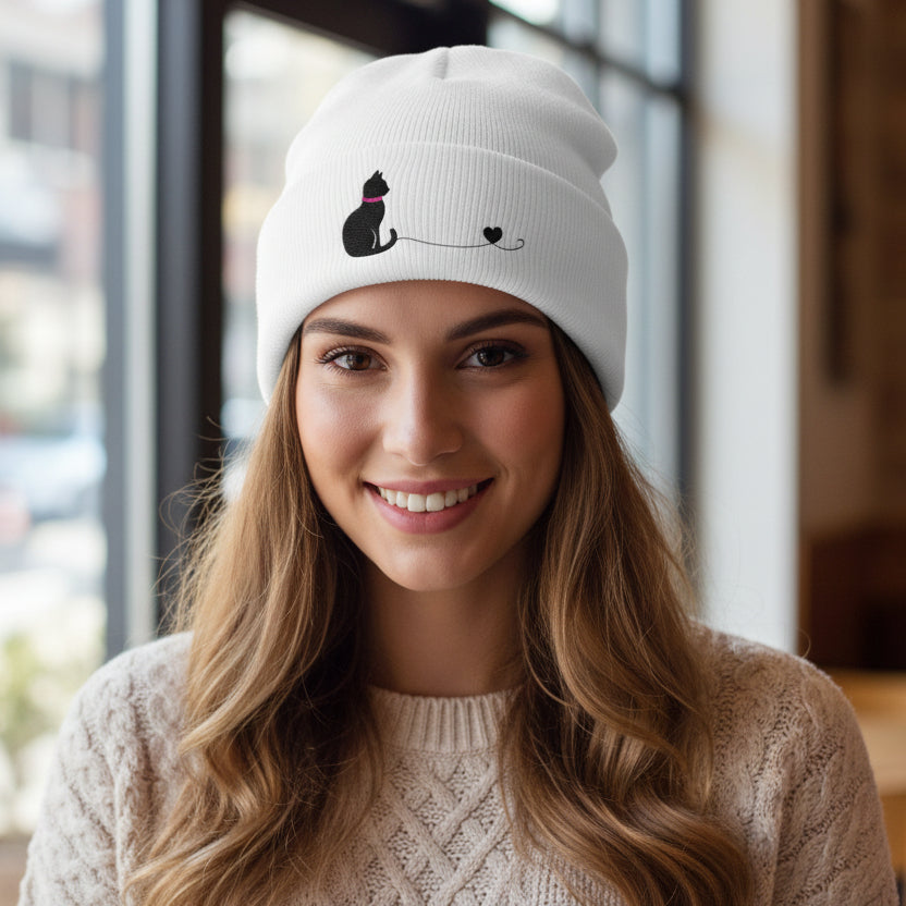 Cat Lover's Knit Beanie - Hats, Beanie - EpiAl's Shop