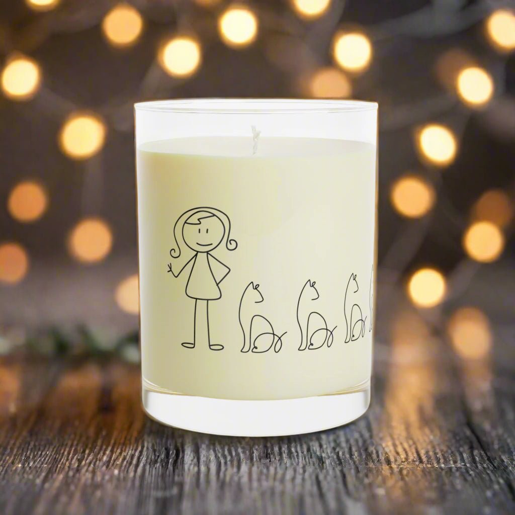 Cat Lover's Scented Candle - 11oz Full Glass, Cozy Home Decor - Decor, Scented Candles - EpiAl's Shop