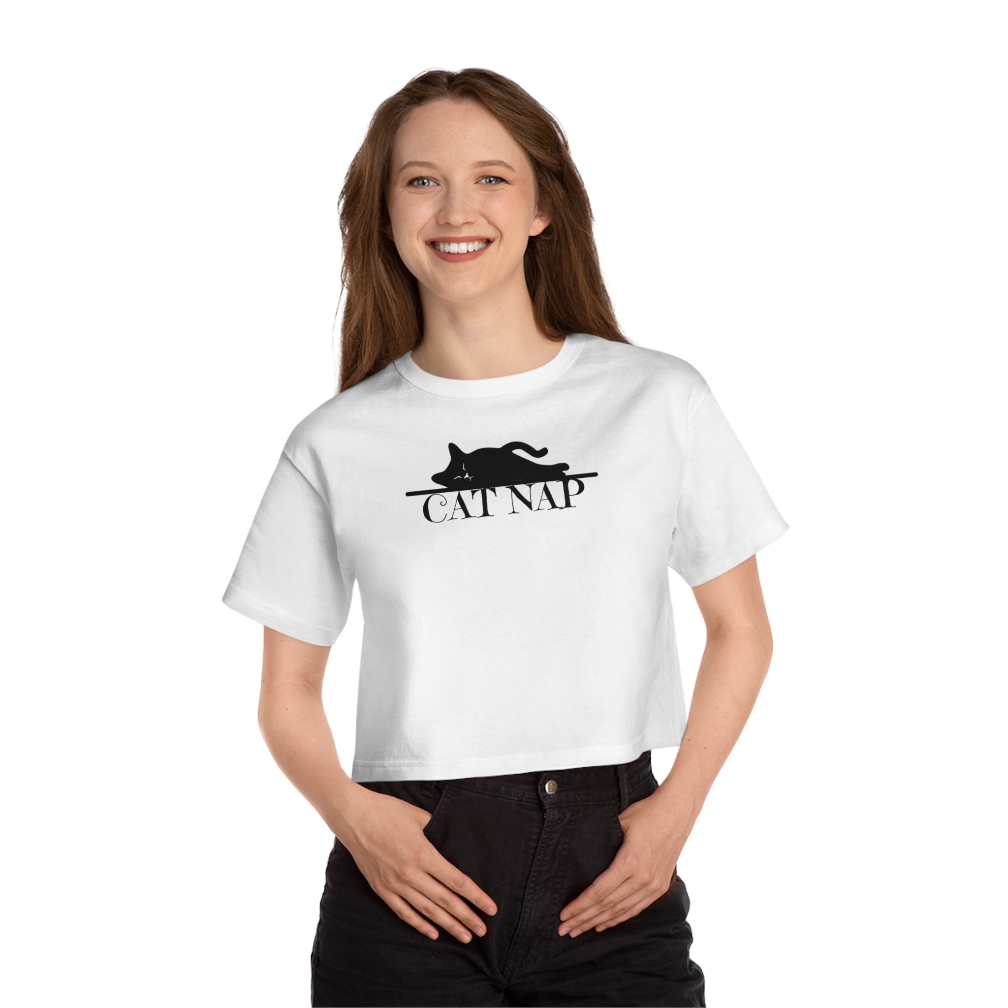 Cat Nap Champion Women's Heritage Cropped T-Shirt - EpiAl's Shop