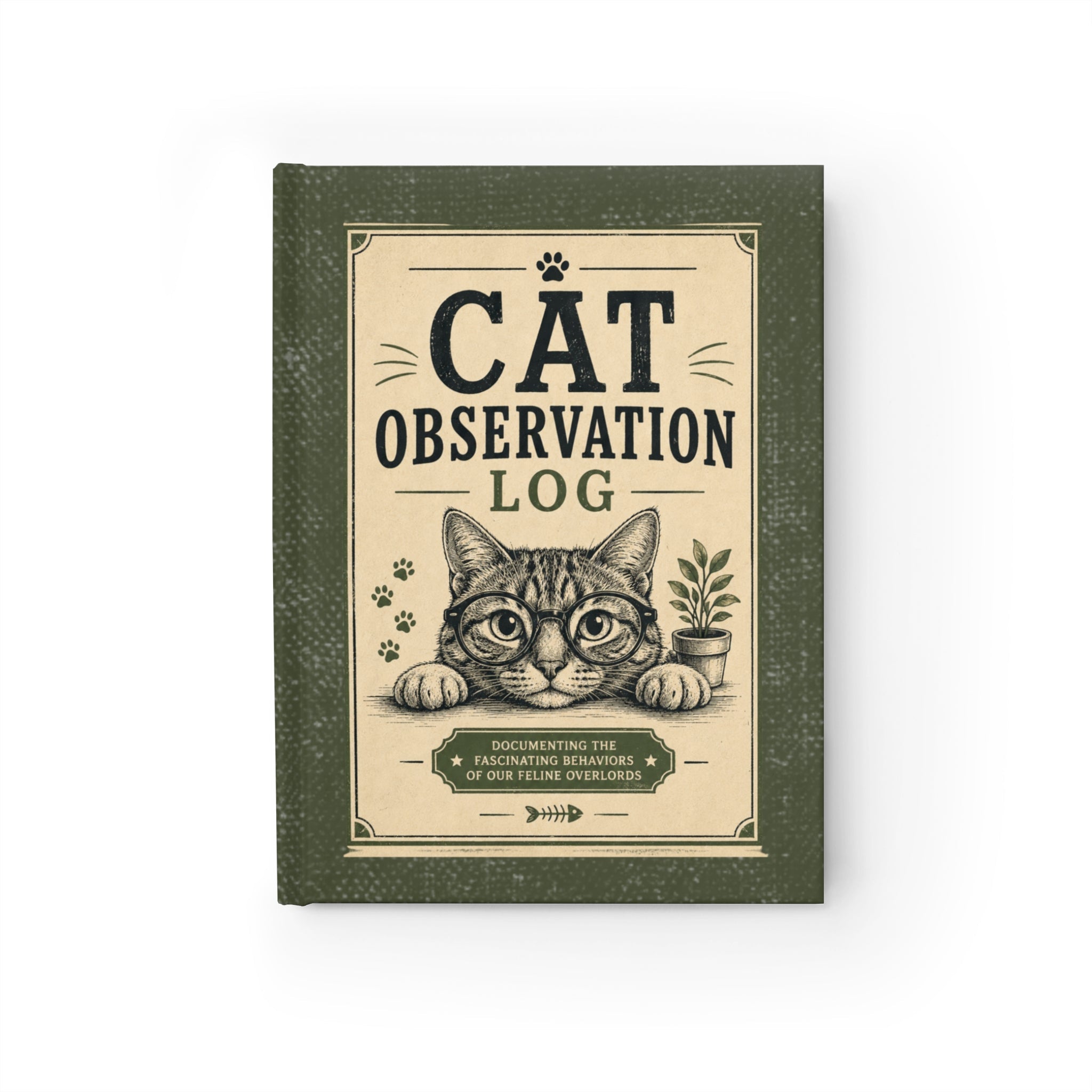 Cat Observation Log Ruled Journal – Vintage Cat Lover Notebook - Paper Products, Notebooks and Journals - EpiAl's Shop