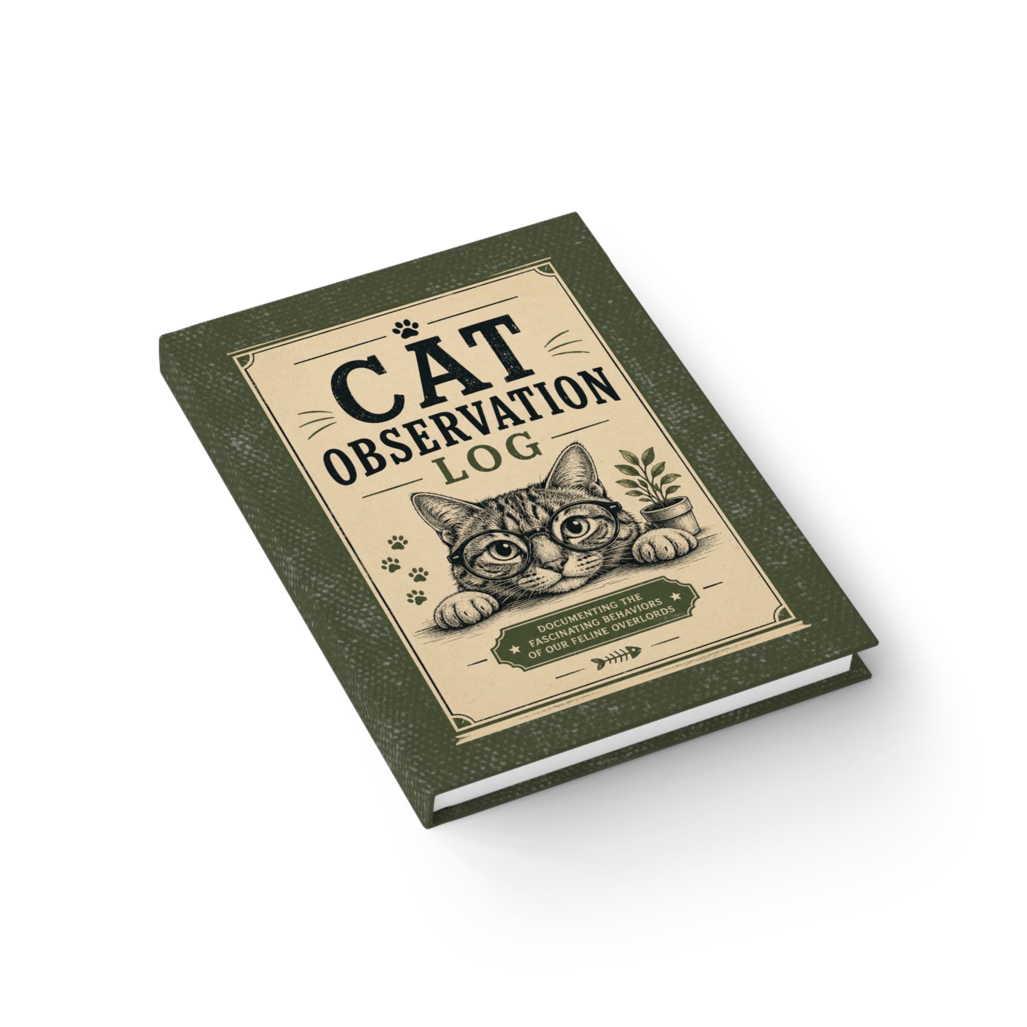 Cat Observation Log Ruled Journal – Vintage Cat Lover Notebook - Paper Products, Notebooks and Journals - EpiAl's Shop