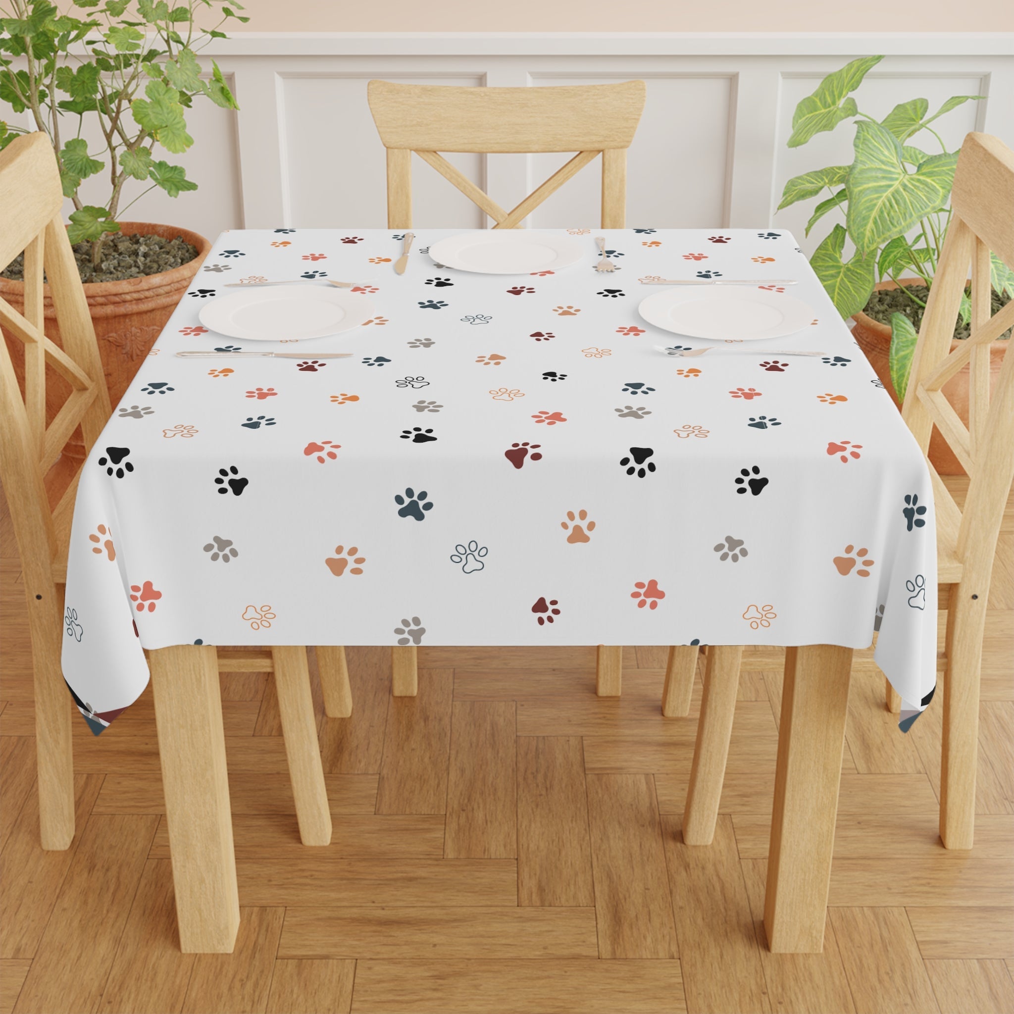 Cat Paw Print Tablecloth - Decor, Dining, Table Decor - EpiAl's Shop