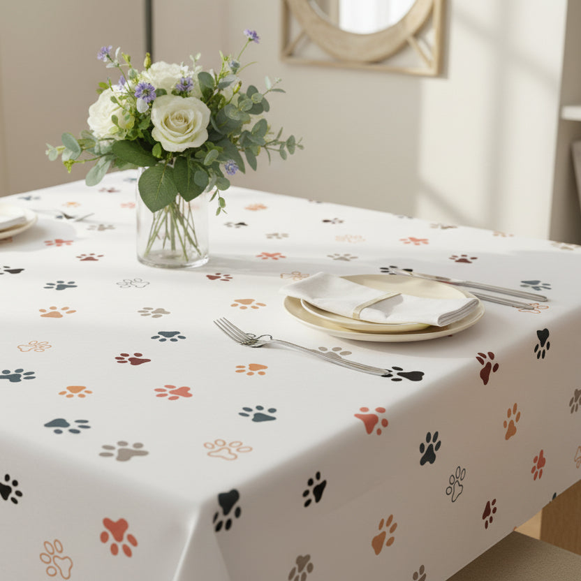 Cat Paw Print Tablecloth - Decor, Dining, Table Decor - EpiAl's Shop