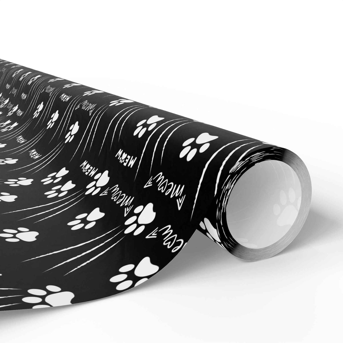 Cat Paw Scratch Gift Wrap – Black & White - Gift Wrap, Paper - EpiAl's Shop