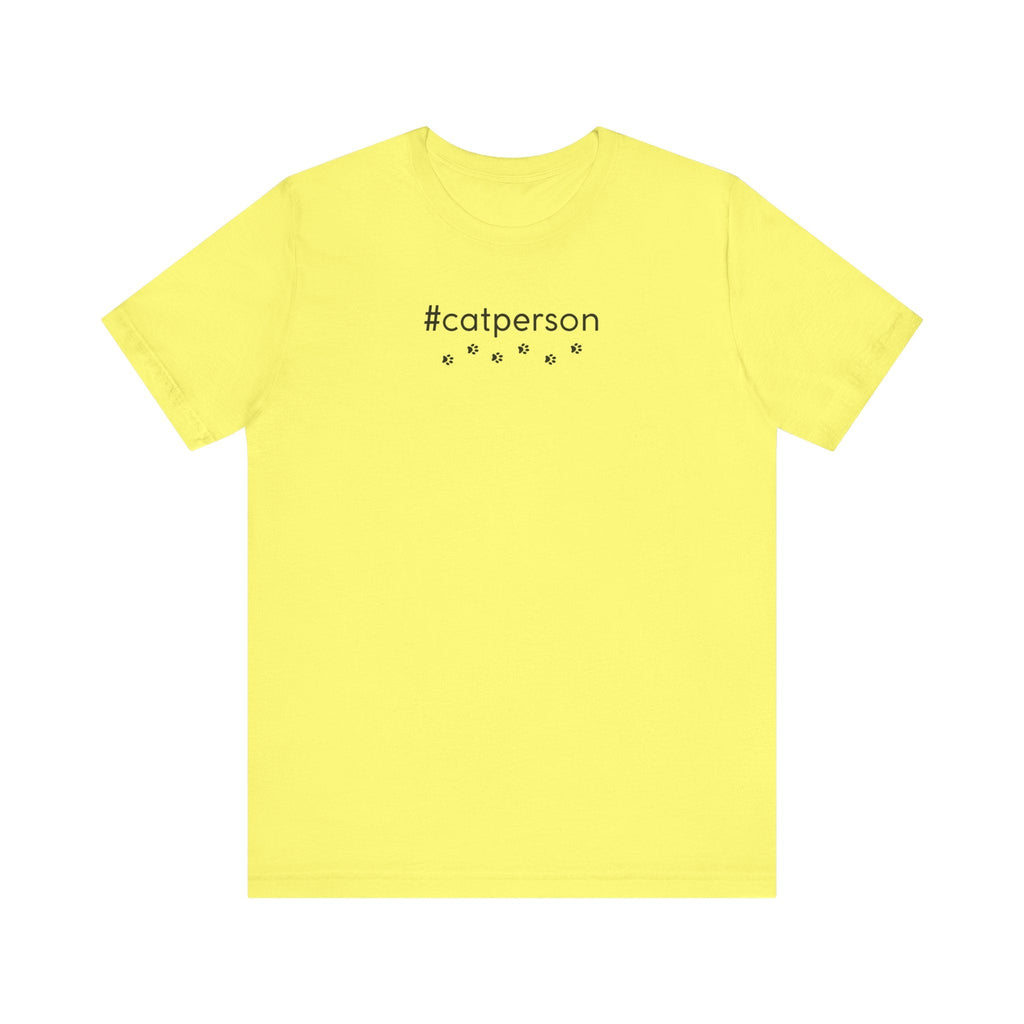 Cat Person Unisex Jersey Short Sleeve Tee - T-Shirt - EpiAl's Shop