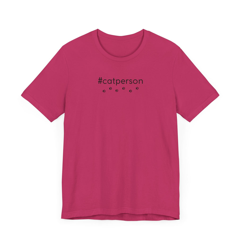 Cat Person Unisex Jersey Short Sleeve Tee - T-Shirt - EpiAl's Shop