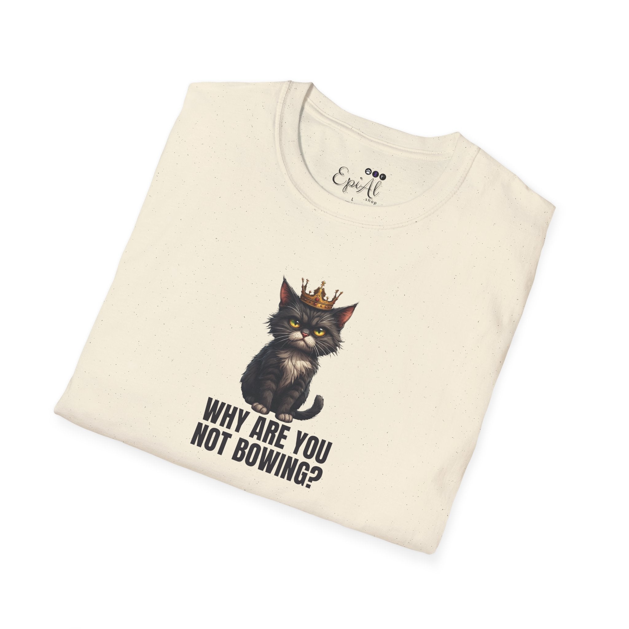 Cat Royalty T-Shirt, Funny Cat Tee - Clothing, T-shirts - EpiAl's Shop