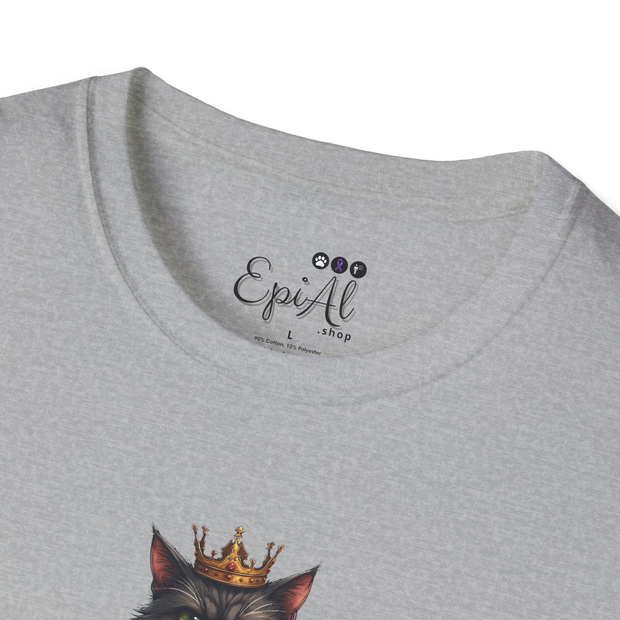 Cat Royalty T-Shirt, Funny Cat Tee - Clothing, T-shirts - EpiAl's Shop