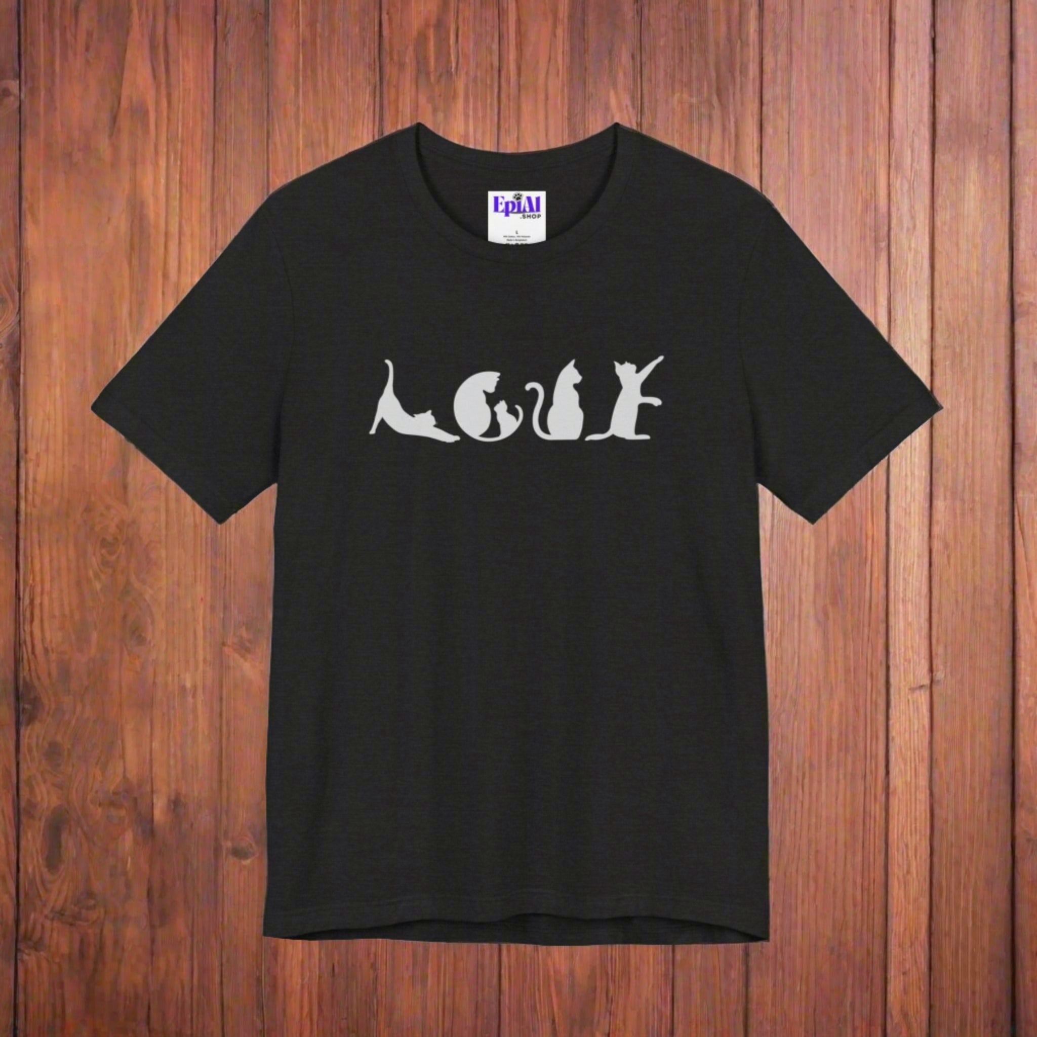 Cat Shaped Love Unisex Jersey Short Sleeve Tee - T - Shirt - Epileptic Al’s Shop