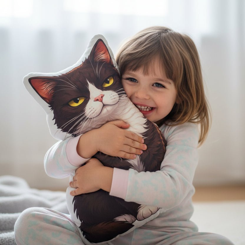 Cat Shaped Pillow — Quiet Comfort, Subtle Charm - Decor, Pillows, Shaped - EpiAl's Shop