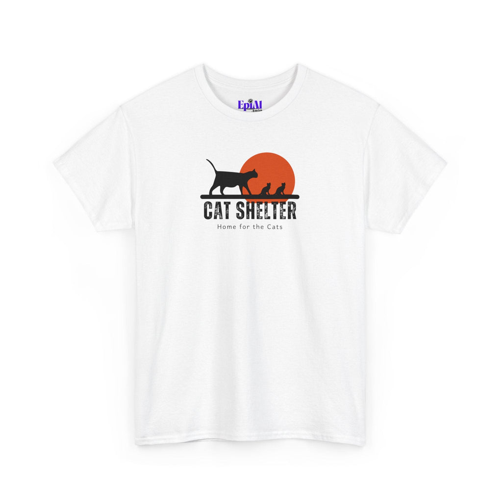 Cat Shelter Unisex Heavy Cotton Tee - T - Shirt - Epileptic Al’s Shop