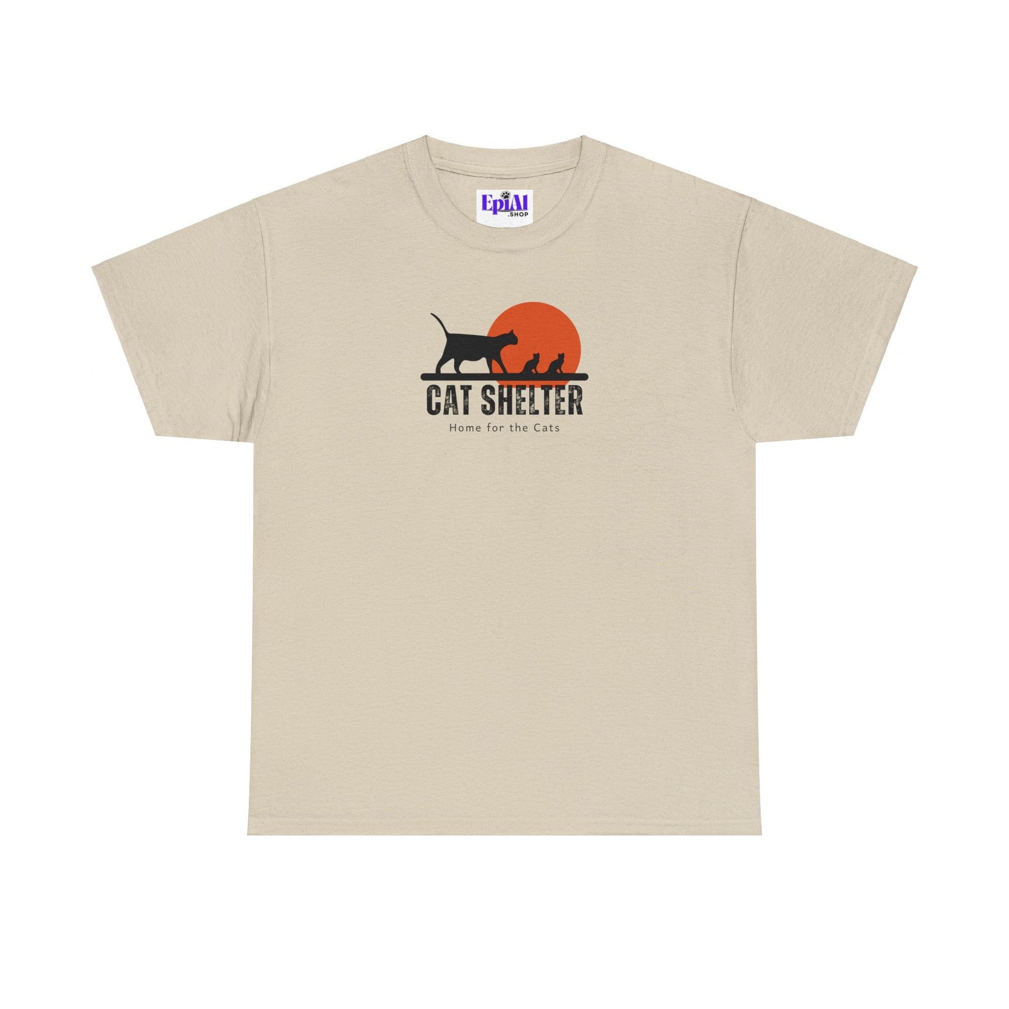 Cat Shelter Unisex Heavy Cotton Tee - T - Shirt - Epileptic Al’s Shop