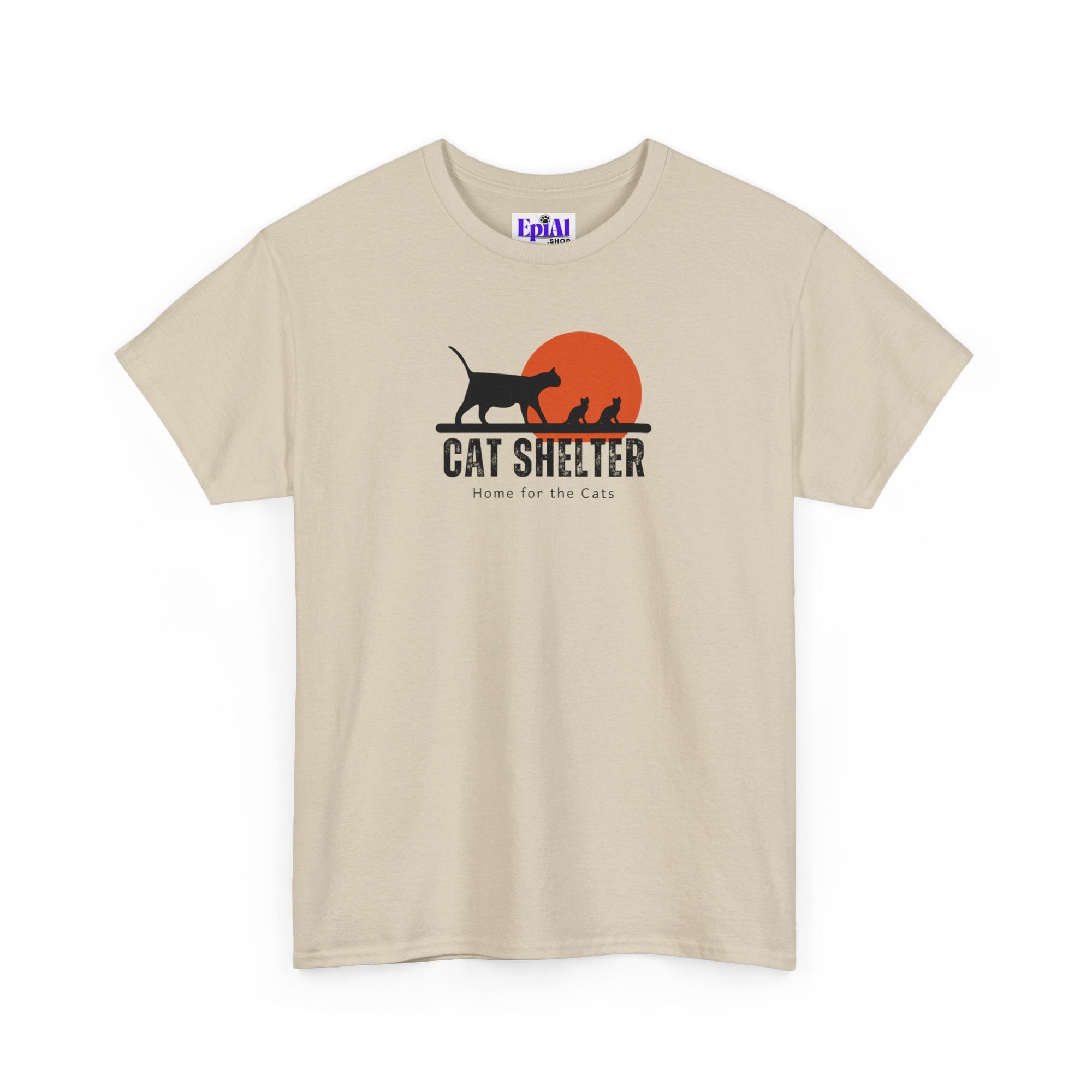 Cat Shelter Unisex Heavy Cotton Tee - T - Shirt - Epileptic Al’s Shop
