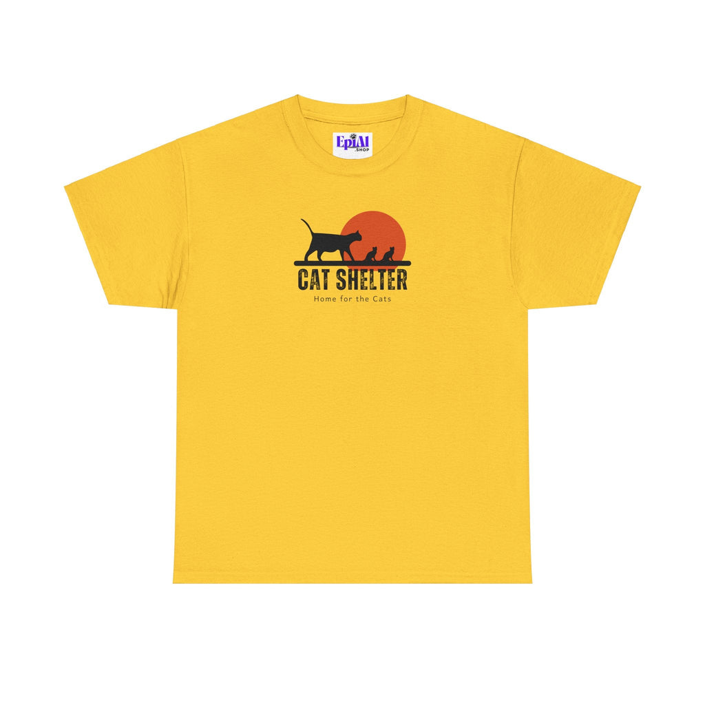 Cat Shelter Unisex Heavy Cotton Tee - T - Shirt - Epileptic Al’s Shop