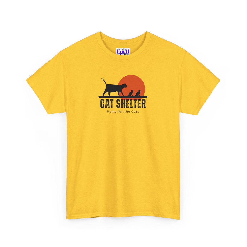 Cat Shelter Unisex Heavy Cotton Tee - T - Shirt - Epileptic Al’s Shop
