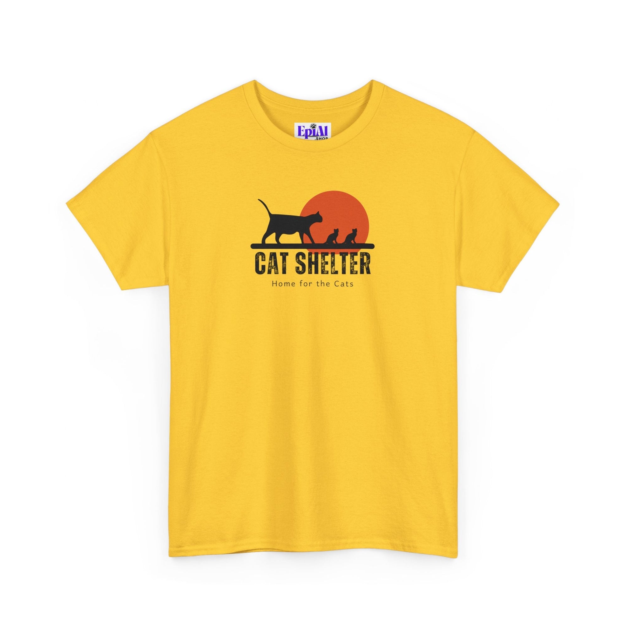 Cat Shelter Unisex Heavy Cotton Tee - T - Shirt - Epileptic Al’s Shop