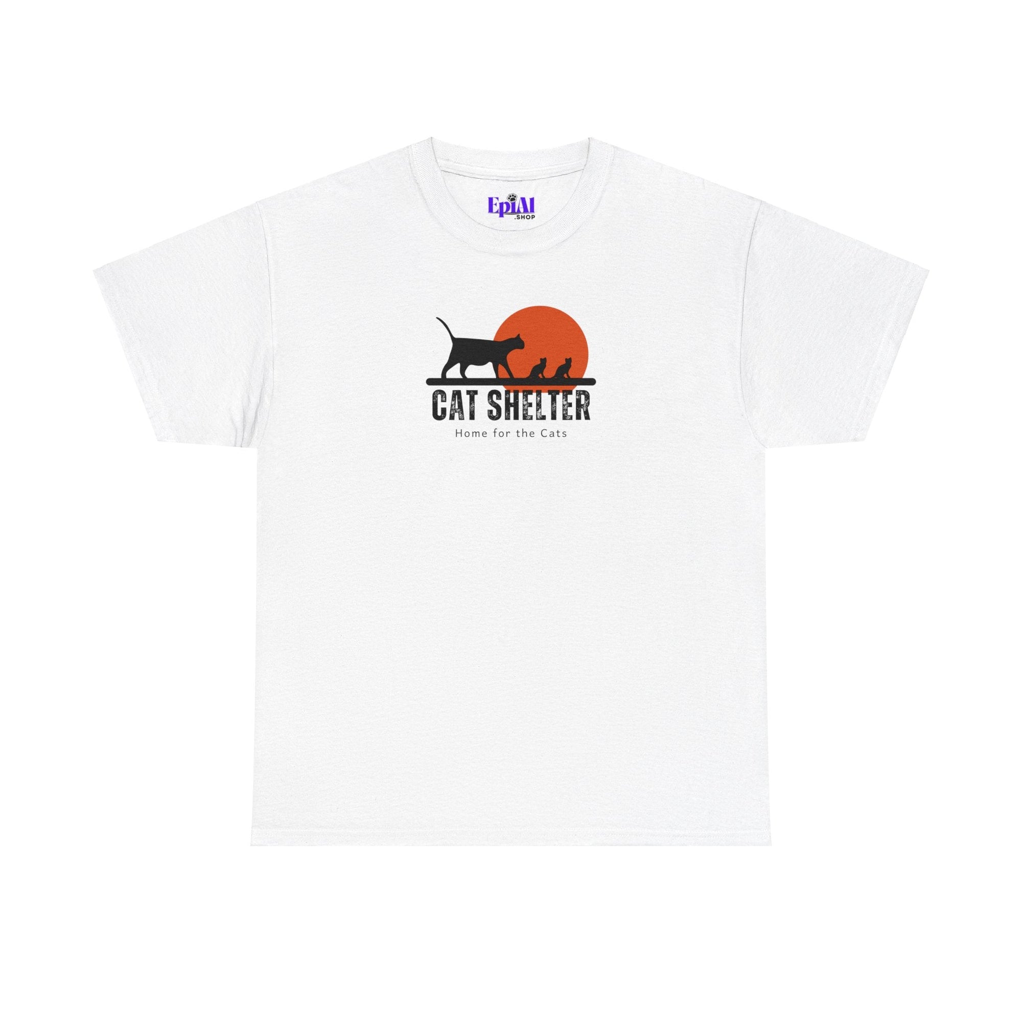 Cat Shelter Unisex Heavy Cotton Tee - T - Shirt - Epileptic Al’s Shop