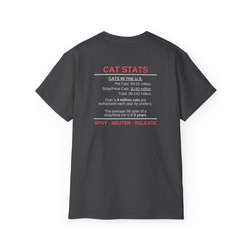 Cat Stats Unisex Ultra Cotton Tee - T - Shirt - Epileptic Al’s Shop