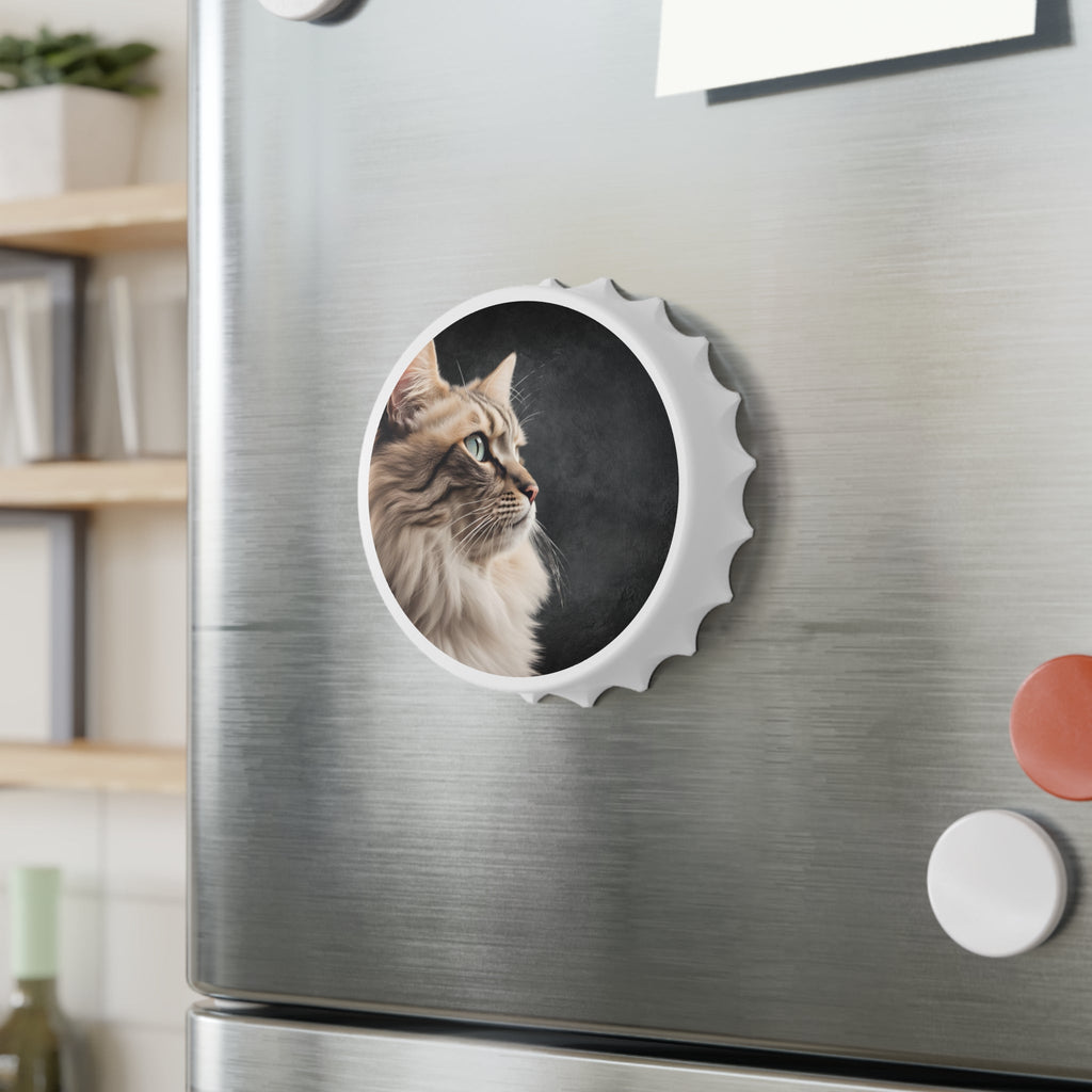 Cat - Themed Bottle Opener - Stylish Barware Gift for Pet Lovers - Decor, Kitchen, Magnets - EpiAl's Shop