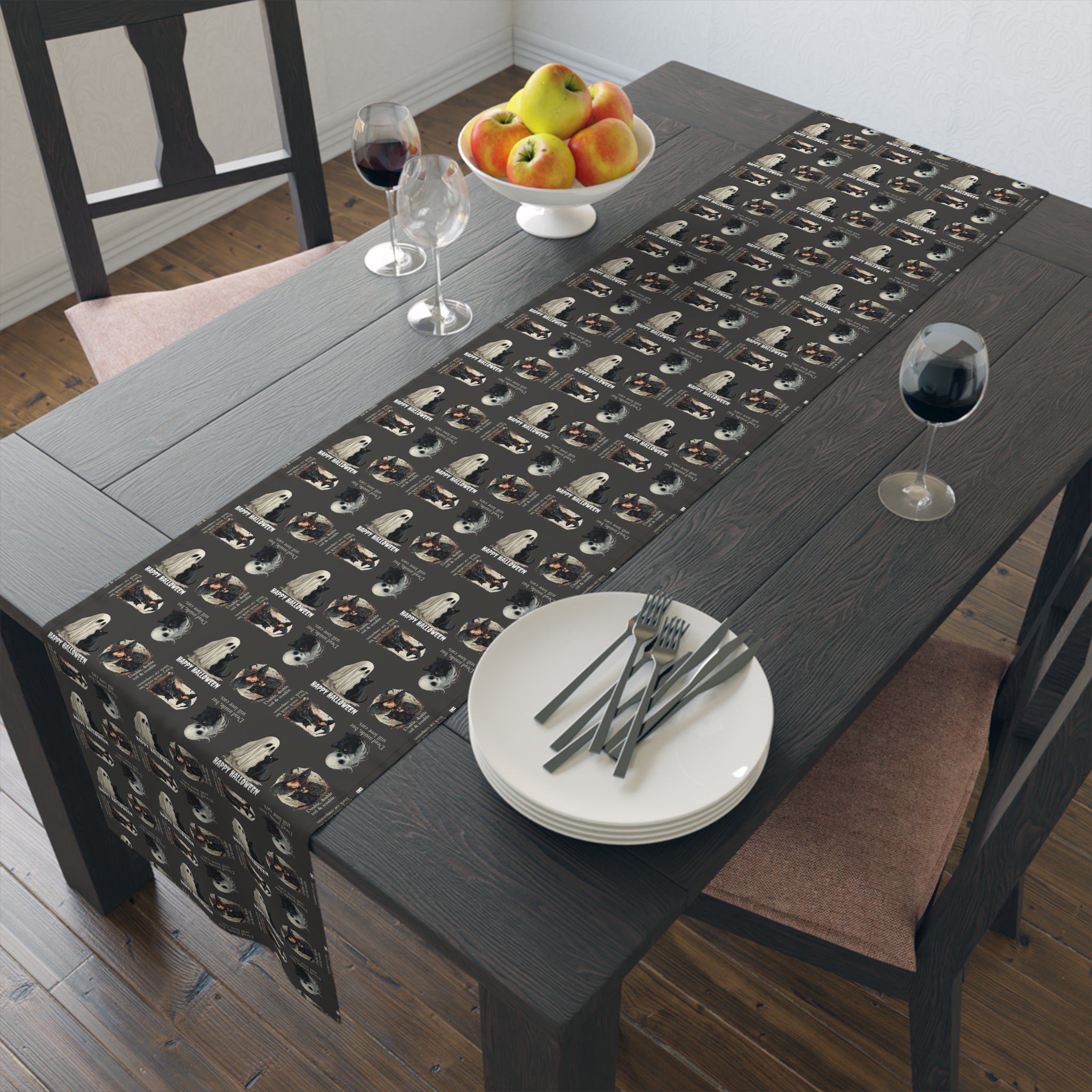 Cat - Themed Halloween Table Runner - Decor, Dining, Table Decor - EpiAl's Shop