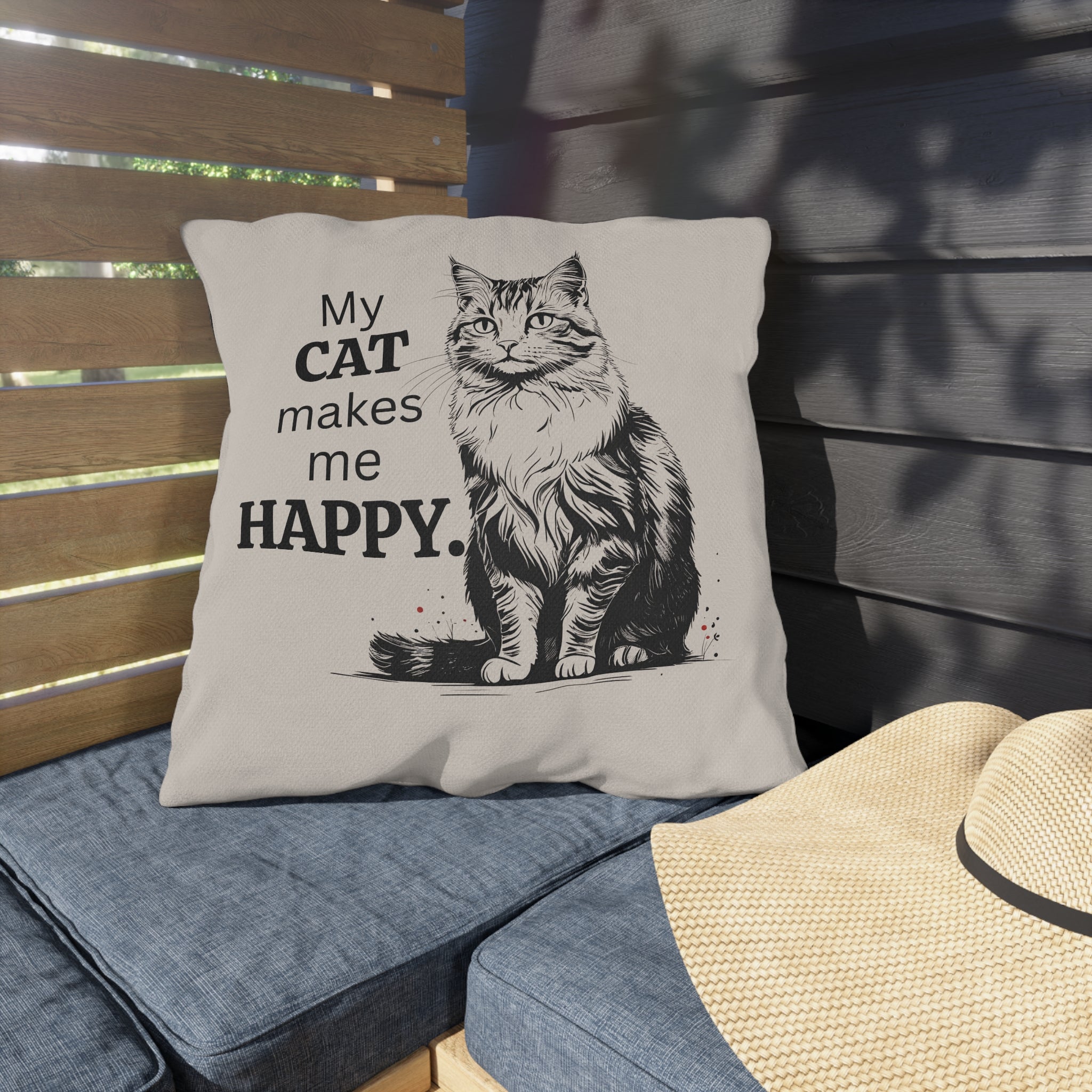 Cat - Themed Outdoor Pillows, Cozy Decor for Cat Lovers - Decor, Home, Pillows - EpiAl's Shop