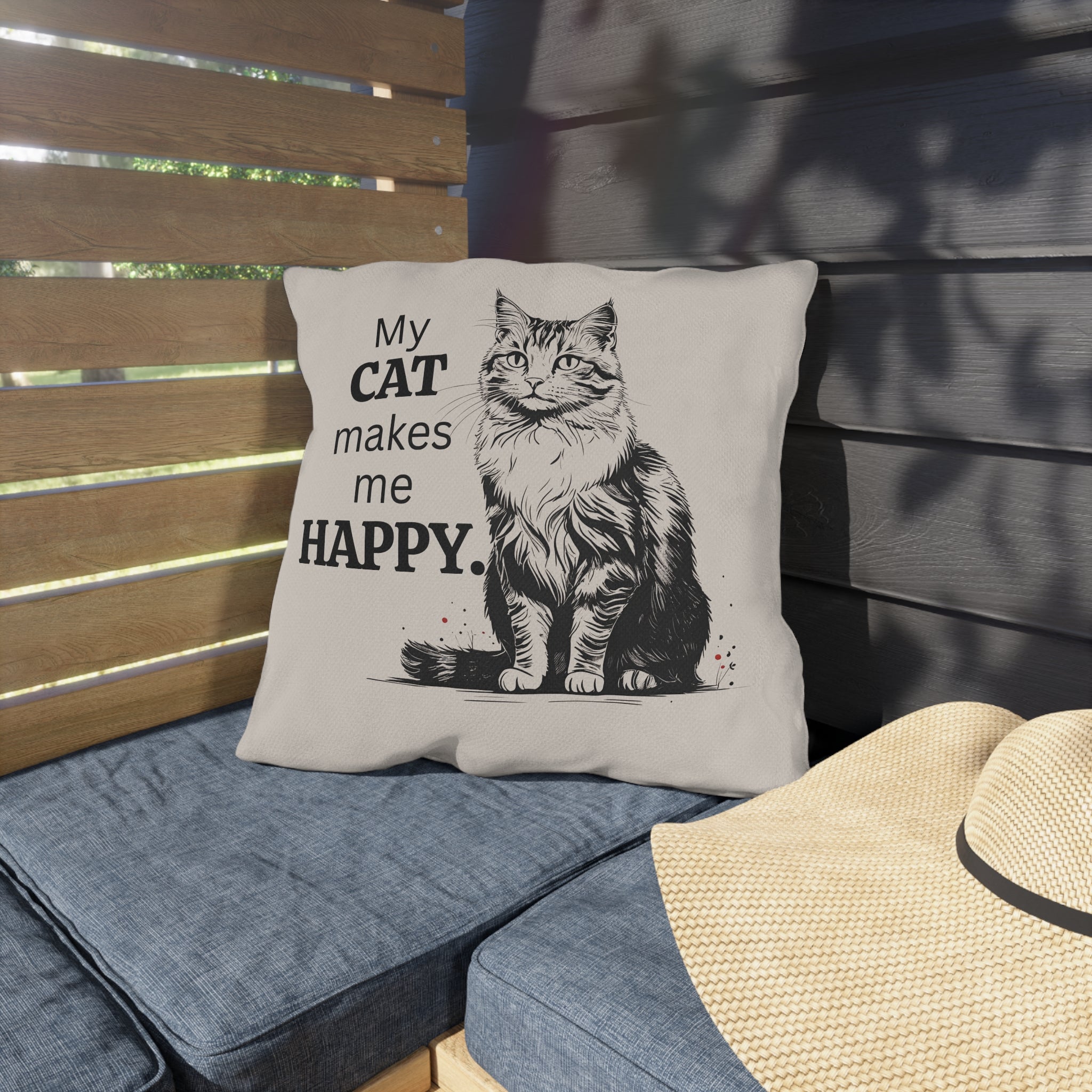 Cat - Themed Outdoor Pillows, Cozy Decor for Cat Lovers - Decor, Home, Pillows - EpiAl's Shop
