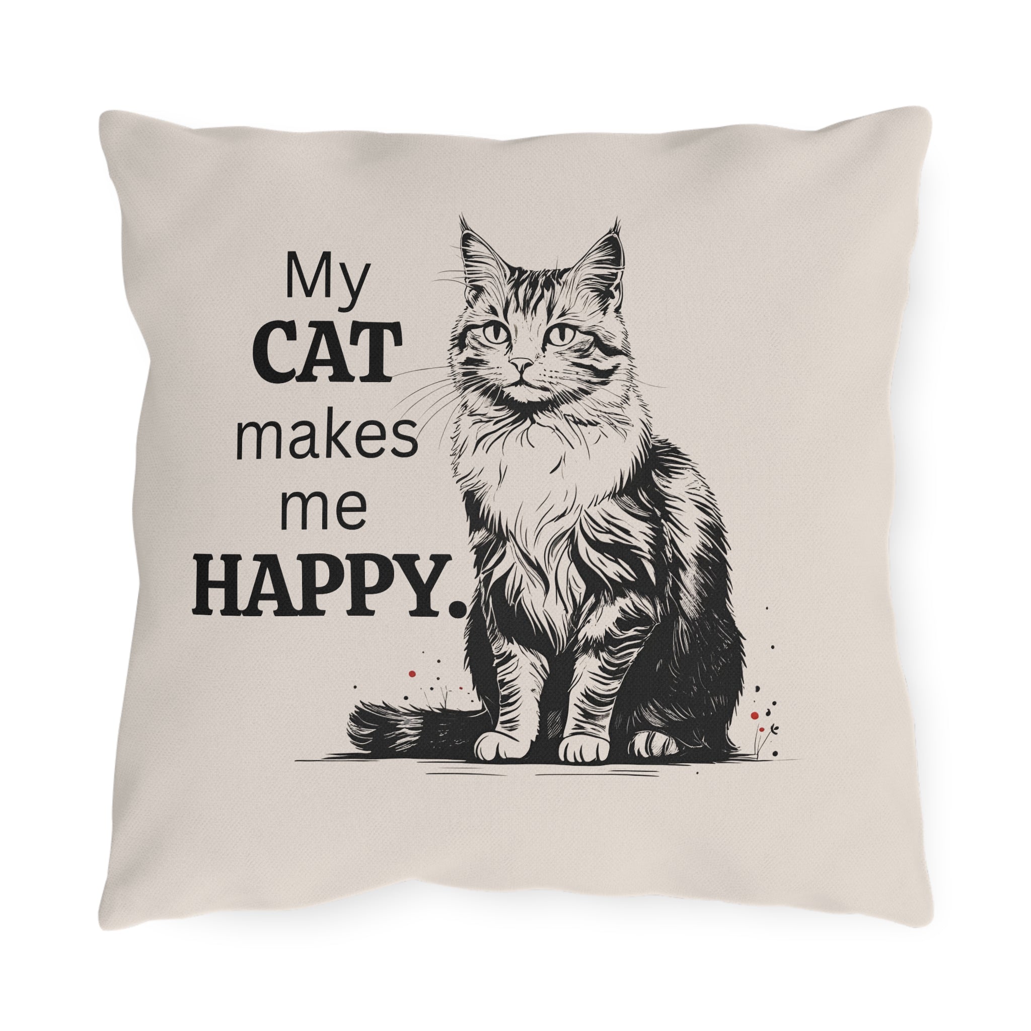 Cat - Themed Outdoor Pillows, Cozy Decor for Cat Lovers - Decor, Home, Pillows - EpiAl's Shop