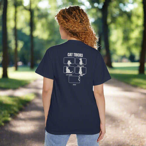 Cat Tricks Unisex Heavy Cotton Pocket Tee - T - Shirt - Epileptic Al’s Shop