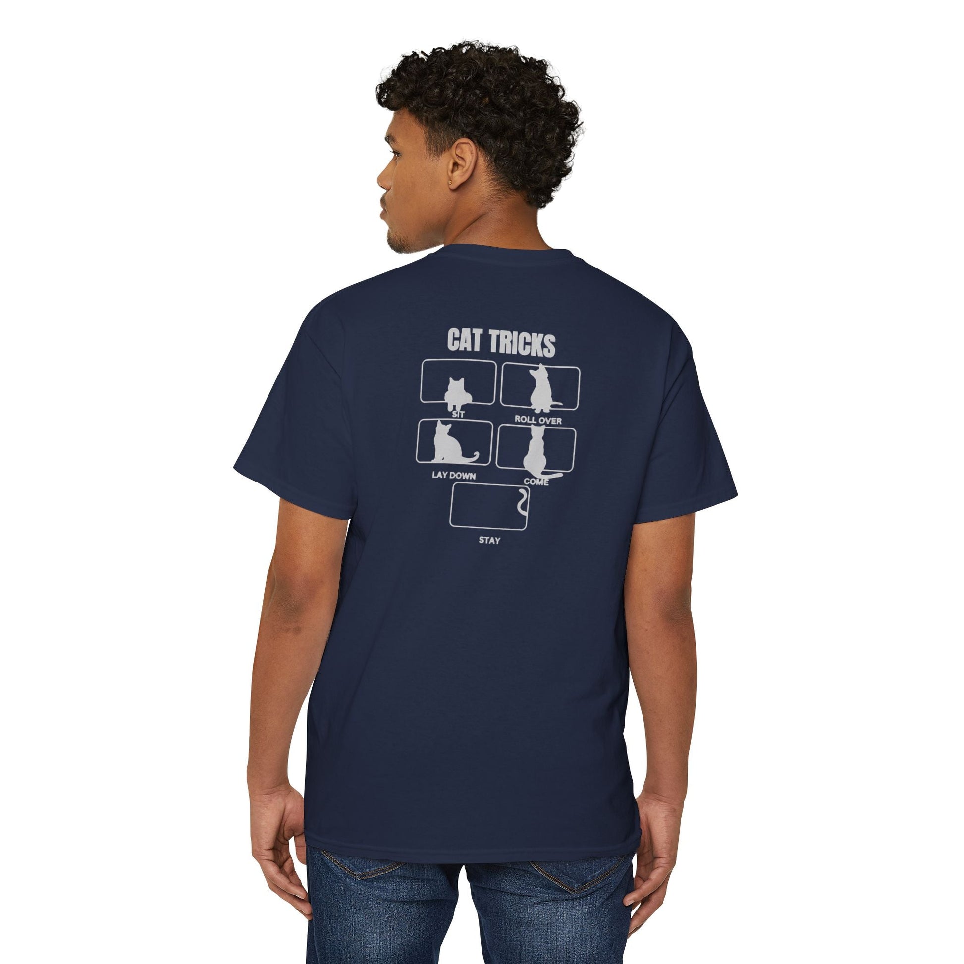 Cat Tricks Unisex Heavy Cotton Pocket Tee - T - Shirt - Epileptic Al’s Shop