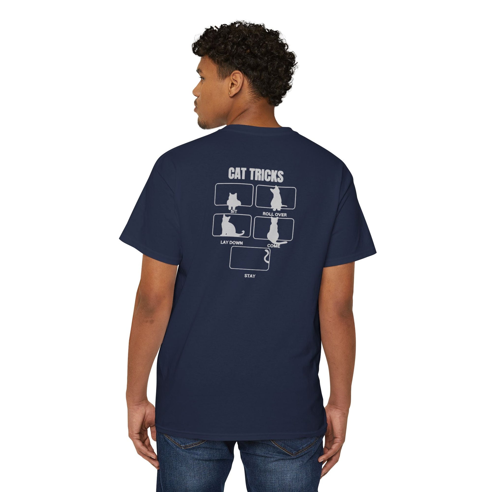 Cat Tricks Unisex Heavy Cotton Pocket Tee - T - Shirt - Epileptic Al’s Shop