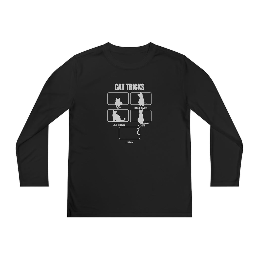 Cat Tricks Youth Long Sleeve Competitor Tee - Kids clothes - EpiAl's Shop