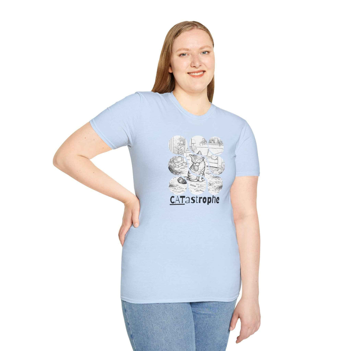 CATastrophe Cat Paw Unisex T-Shirt – Funny Cat Chaos Graphic Tee - Clothing, Unisex, T-Shirts - EpiAl's Shop