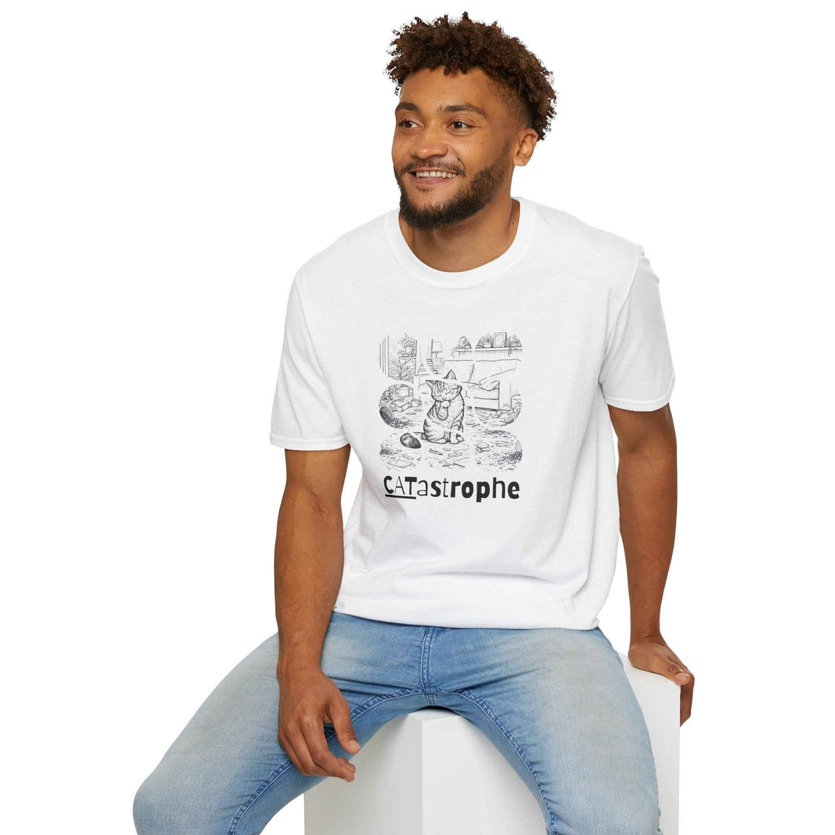 CATastrophe Cat Paw Unisex T-Shirt – Funny Cat Chaos Graphic Tee - Clothing, Unisex, T-Shirts - EpiAl's Shop