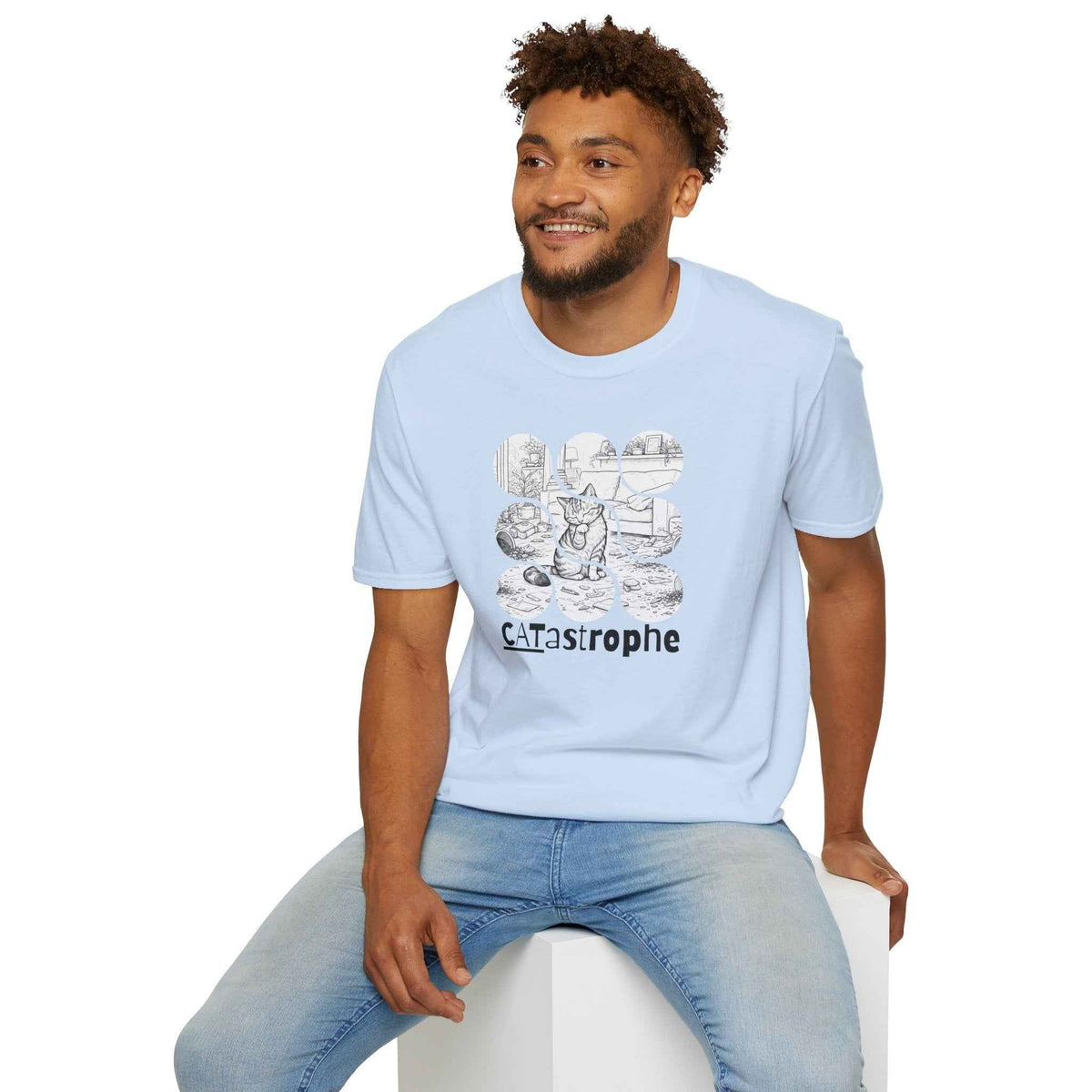 CATastrophe Cat Paw Unisex T-Shirt – Funny Cat Chaos Graphic Tee - Clothing, Unisex, T-Shirts - EpiAl's Shop