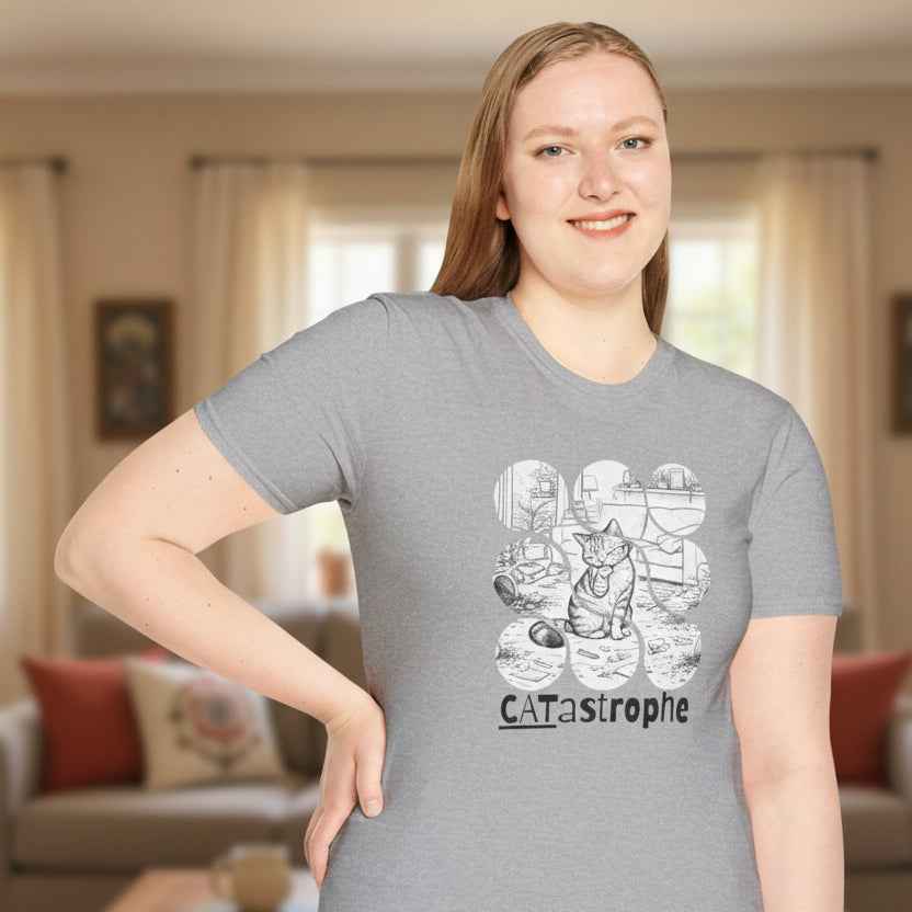 CATastrophe Cat Paw Unisex T-Shirt – Funny Cat Chaos Graphic Tee - Clothing, Unisex, T-Shirts - EpiAl's Shop